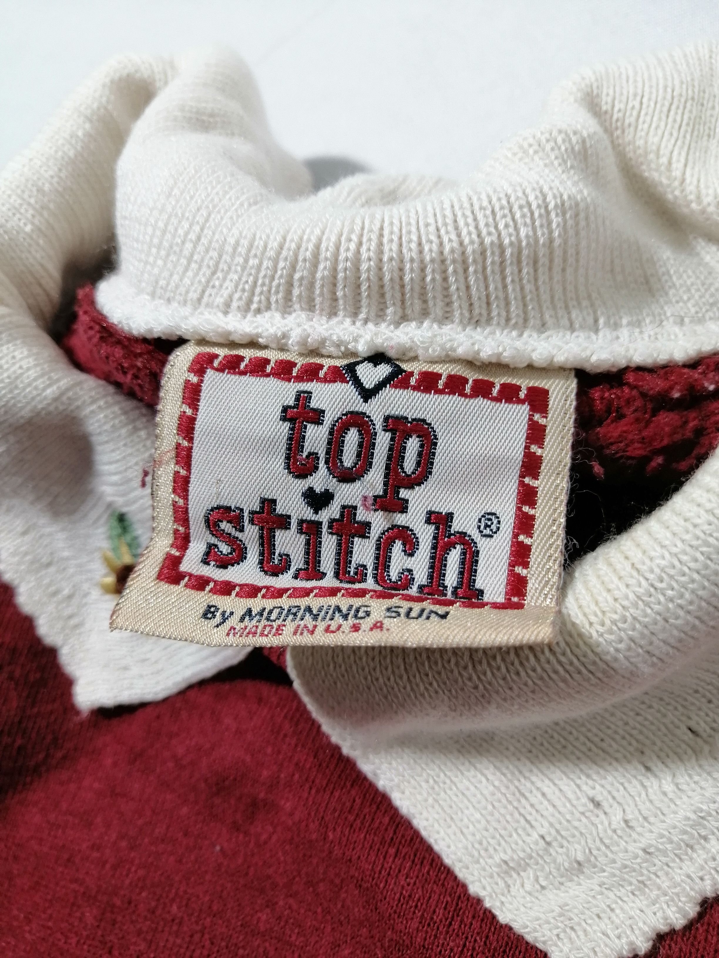 Vintage Vintage Top Stitch Nice Design Sweatshirt Size US M / EU 48-50 / 2 - 4 Thumbnail