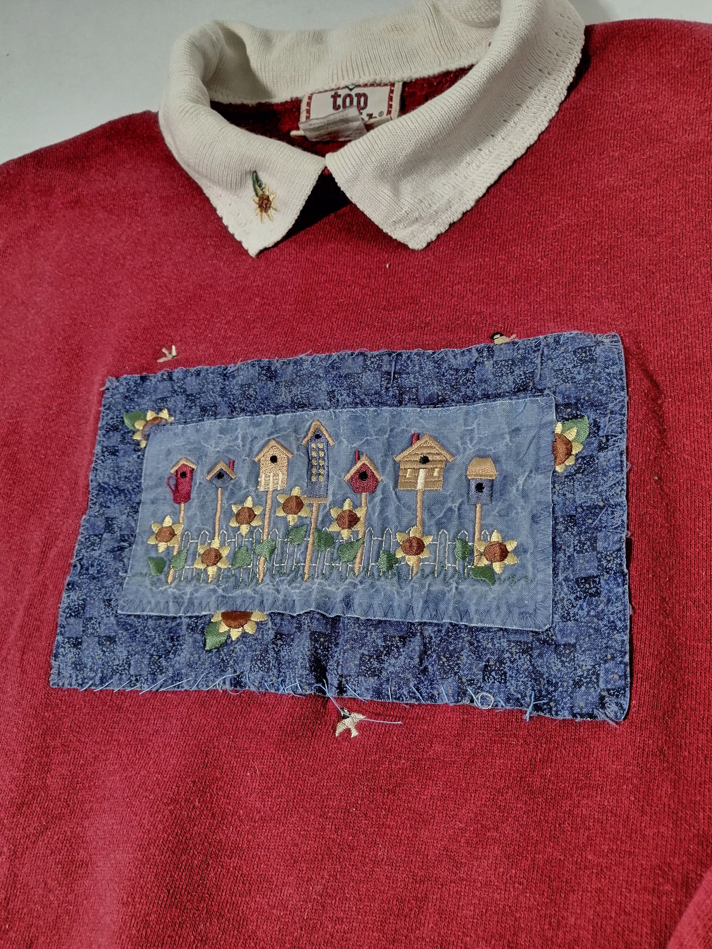 Vintage Vintage Top Stitch Nice Design Sweatshirt Size US M / EU 48-50 / 2 - 3 Thumbnail