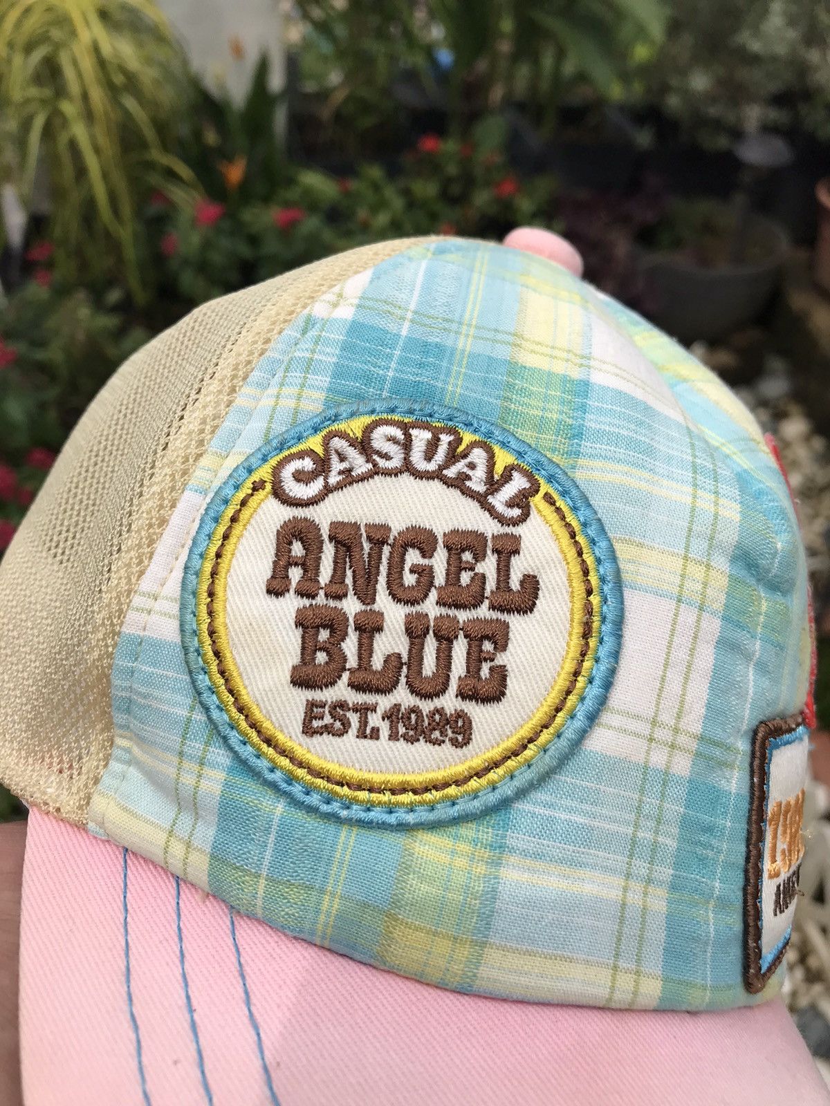 Hysteric Glamour AUTHENTIC ANGEL BLUE PATCHWORKS CAP HAT BY HYSTERIC GLAMOUR Size ONE SIZE - 4 Thumbnail