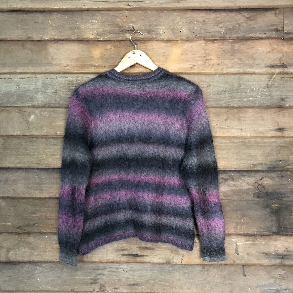 Homespun Knitwear DL Misaki Purple Shag Shaggy Fur Mohair Knitwear #7218 Size US S / EU 44-46 / 1 - 10 Thumbnail