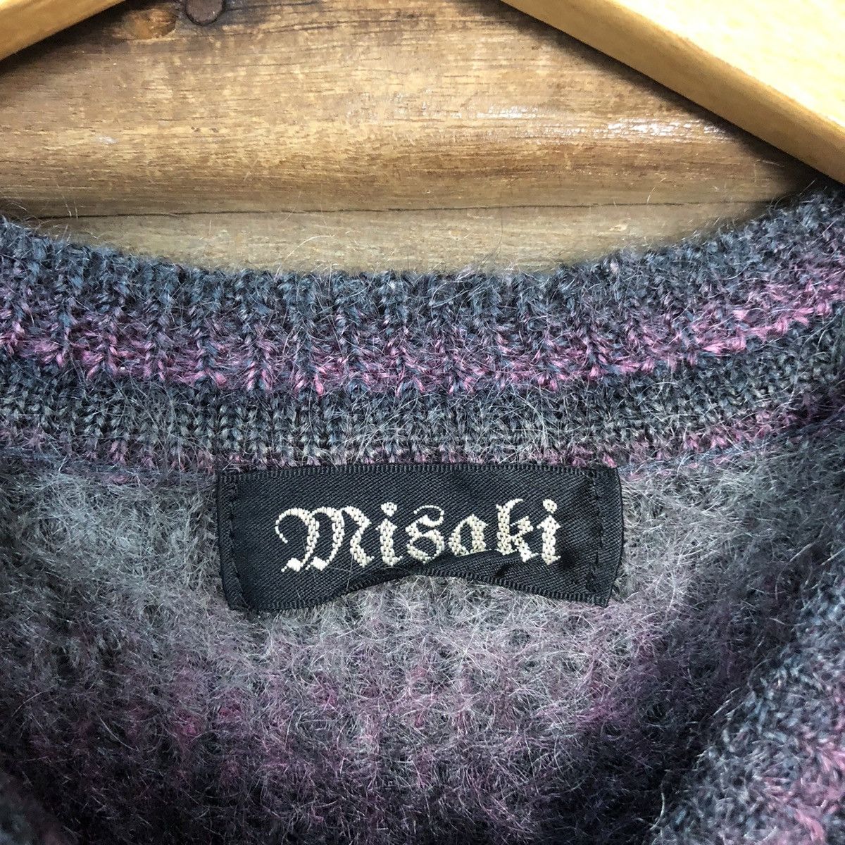 Homespun Knitwear DL Misaki Purple Shag Shaggy Fur Mohair Knitwear #7218 Size US S / EU 44-46 / 1 - 8 Thumbnail