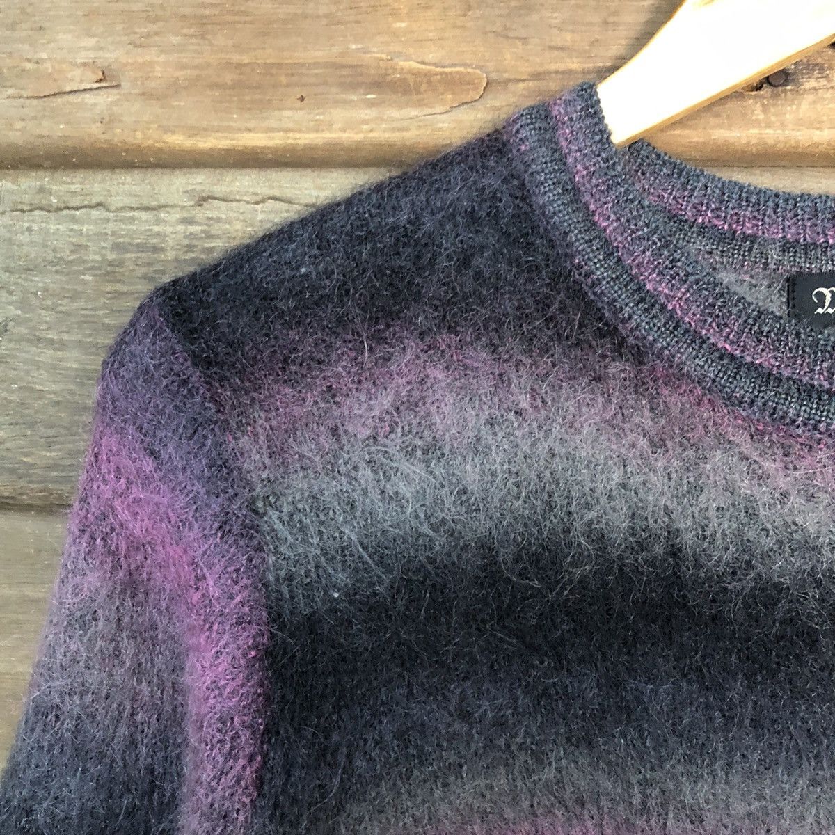 Homespun Knitwear DL Misaki Purple Shag Shaggy Fur Mohair Knitwear #7218 Size US S / EU 44-46 / 1 - 4 Thumbnail