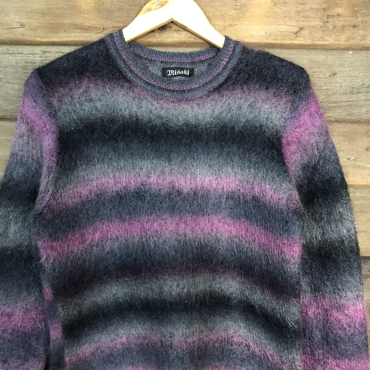 Homespun Knitwear DL Misaki Purple Shag Shaggy Fur Mohair Knitwear #7218 Size US S / EU 44-46 / 1 - 6 Thumbnail