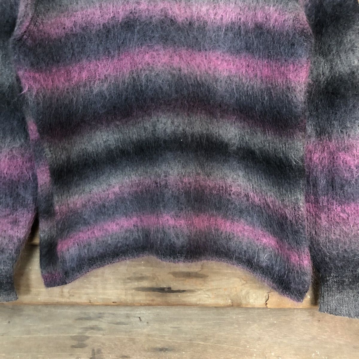 Homespun Knitwear DL Misaki Purple Shag Shaggy Fur Mohair Knitwear #7218 Size US S / EU 44-46 / 1 - 7 Thumbnail