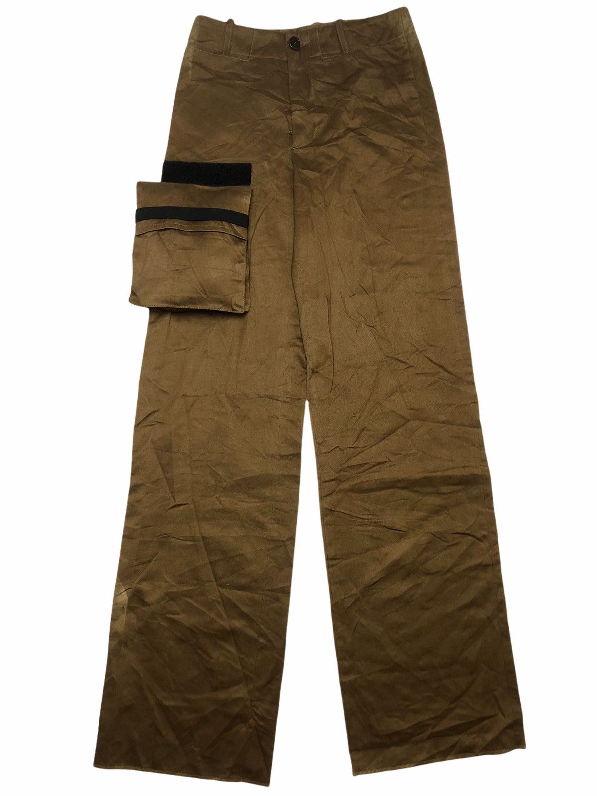 Dirk Bikkembergs 1990s Bikkembergs Single 3D Pocket Cargo Trousers Size US 29 - 1 Thumbnail