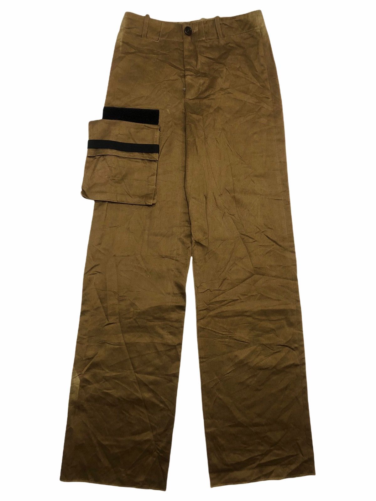 Dirk Bikkembergs 1990s Bikkembergs Single 3D Pocket Cargo Trousers Size US 29 - 2 Thumbnail