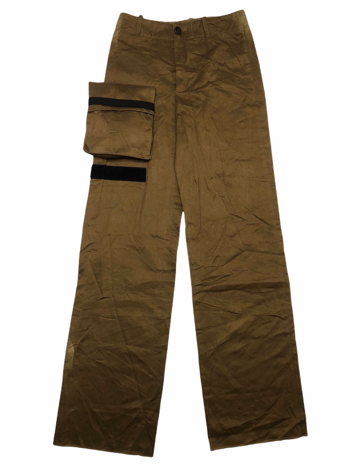 Dirk Bikkembergs 1990s Bikkembergs Single 3D Pocket Cargo Trousers Size US 29 - 3 Thumbnail