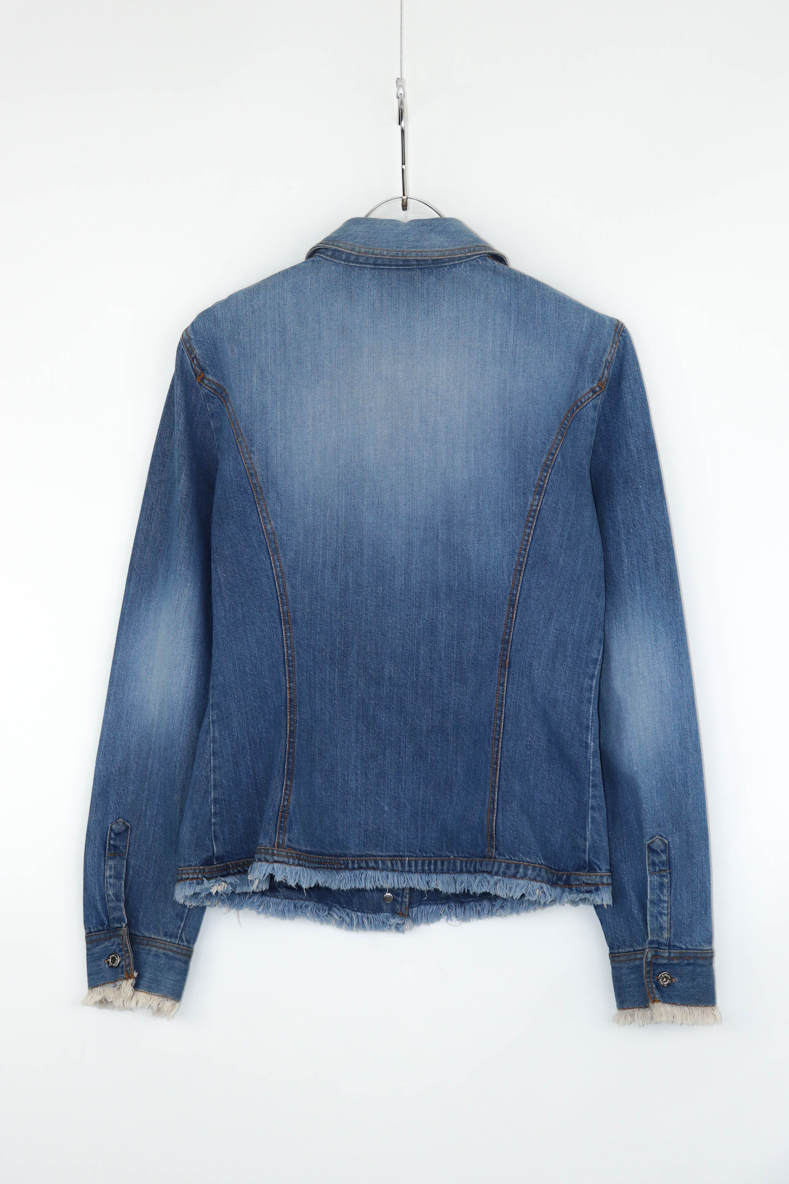 Dolce & Gabbana D&G Dolce & Gabbana Vintage Y2K Western Fringe Denim Shirt Size M / US 6-8 / IT 42-44 - 2 Thumbnail