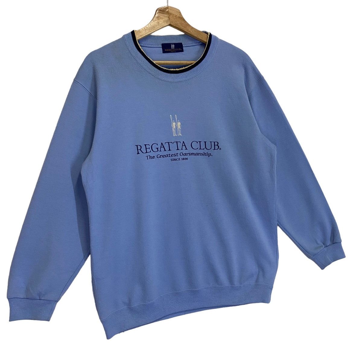 Vintage Vintage Regatta Club Big Logo Crewneck Sweatshirt Size M Size US M / EU 48-50 / 2 - 2 Thumbnail