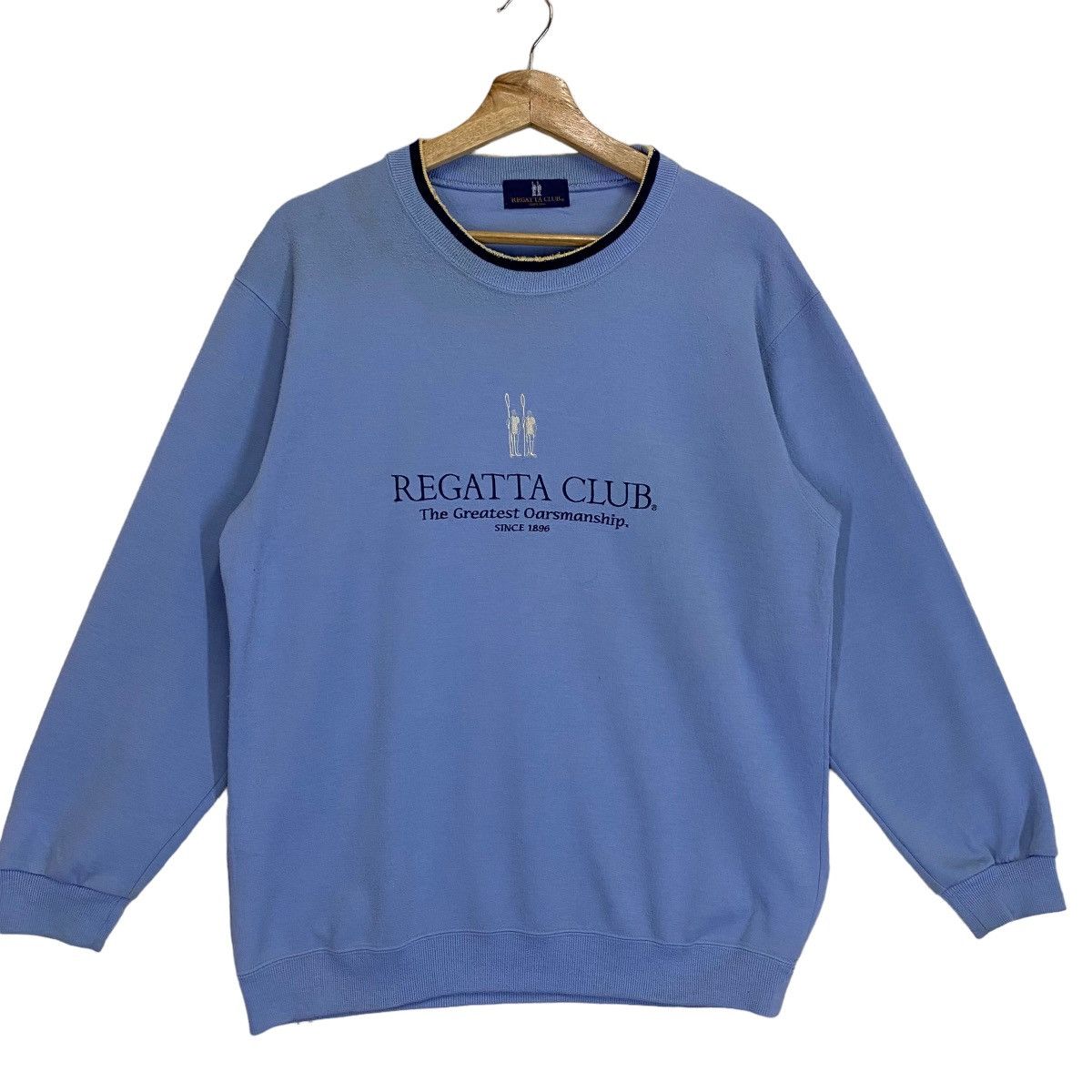 Vintage Vintage Regatta Club Big Logo Crewneck Sweatshirt Size M Size US M / EU 48-50 / 2 - 1 Thumbnail