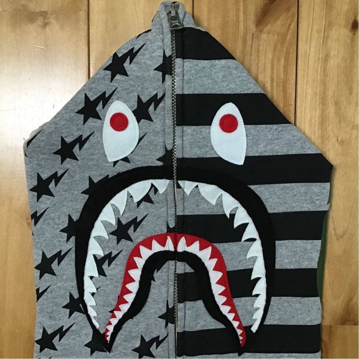 Bape American shark full zip hoodie BAPE Size US S / EU 44-46 / 1 - 2 Thumbnail