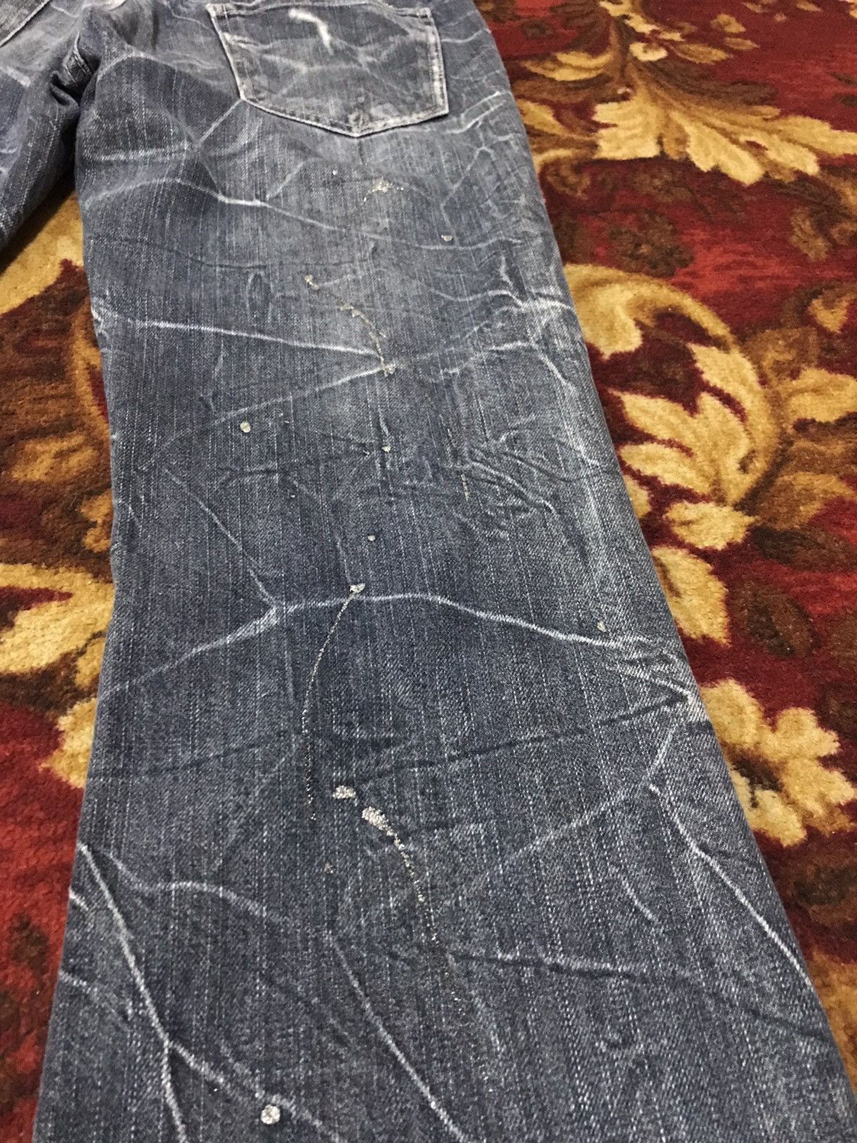 Japanese Brand × Tornado Mart Flare jeans nylaus distressed boot cut Size US 32 / EU 48 - 6 Thumbnail