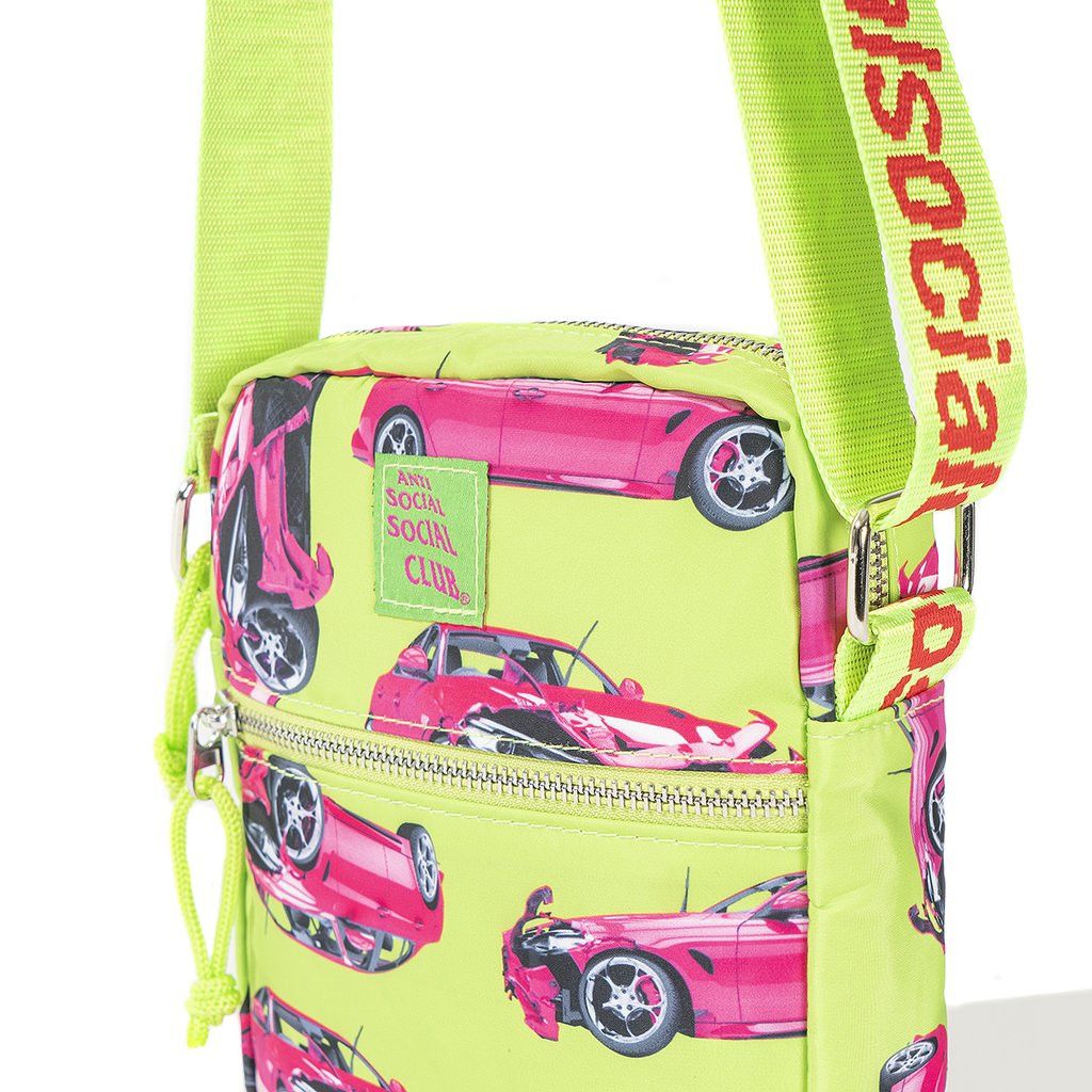 Anti Social Social Club DS ASSC Pink Red Logo LAMOB Green Side shoulder Bag Supreme Size ONE SIZE - 5 Thumbnail