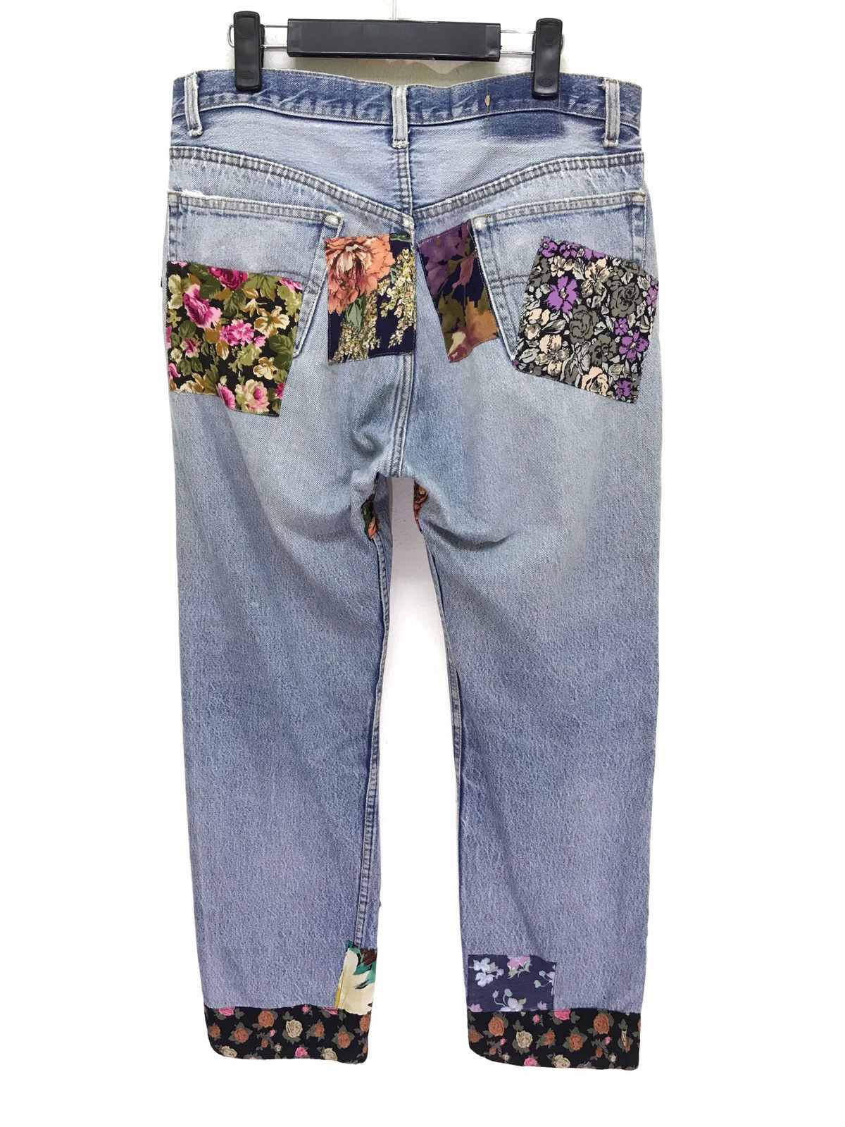 Levi's Vintage Clothing Vtg 90s Levi’s 501 Get into Trouble 90s USA Patchwork Size US 34 / EU 50 - 7 Thumbnail