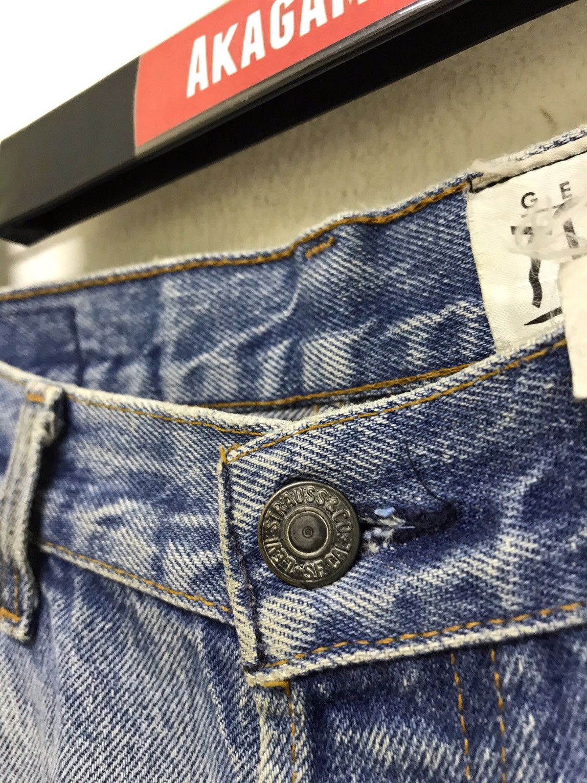 Levi's Vintage Clothing Vtg 90s Levi’s 501 Get into Trouble 90s USA Patchwork Size US 34 / EU 50 - 9 Thumbnail