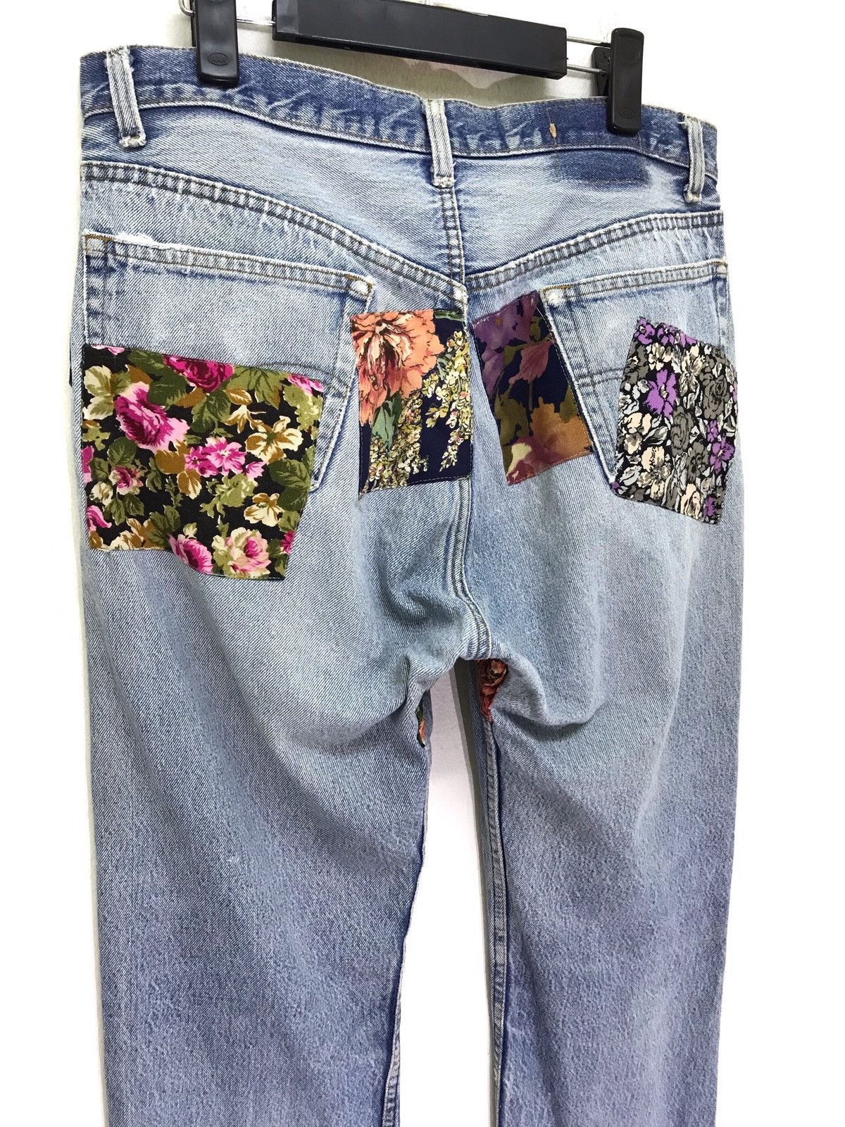 Levi's Vintage Clothing Vtg 90s Levi’s 501 Get into Trouble 90s USA Patchwork Size US 34 / EU 50 - 8 Thumbnail