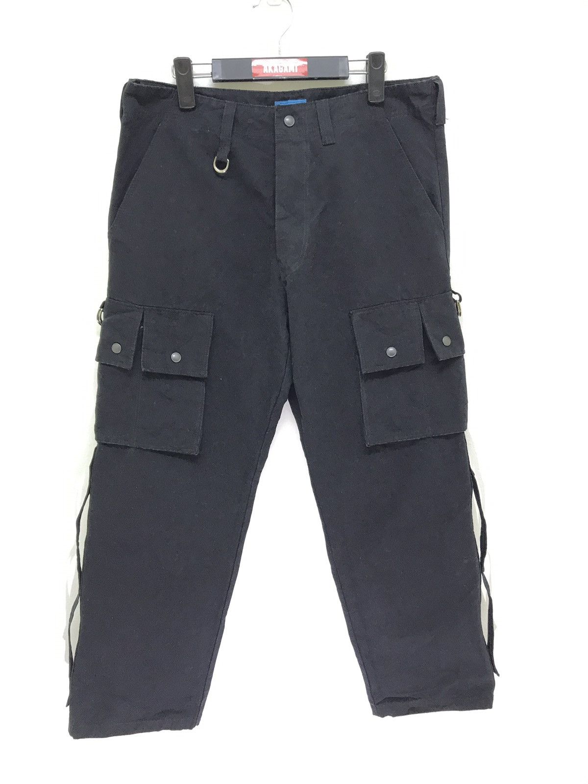 Japanese Brand Japan Brand Tindex Black Cargo Tactical Pant Relaxing Size US 34 / EU 50 - 2 Thumbnail