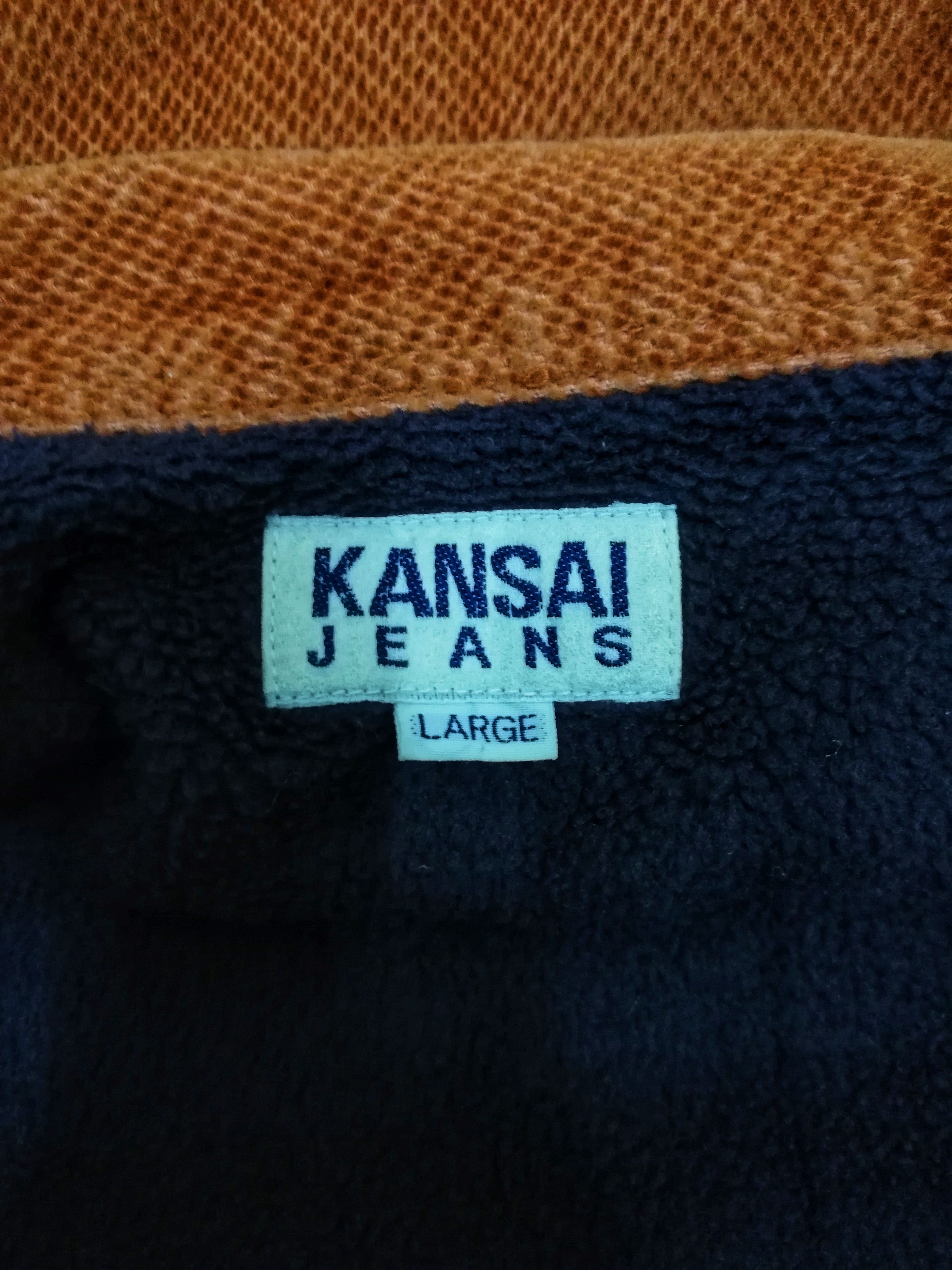 Kansai Yamamoto 🔥SUMMER SALE 🏖 Kansai Jeans Orange Worker Zipper Jacket Size US M / EU 48-50 / 2 - 7 Thumbnail