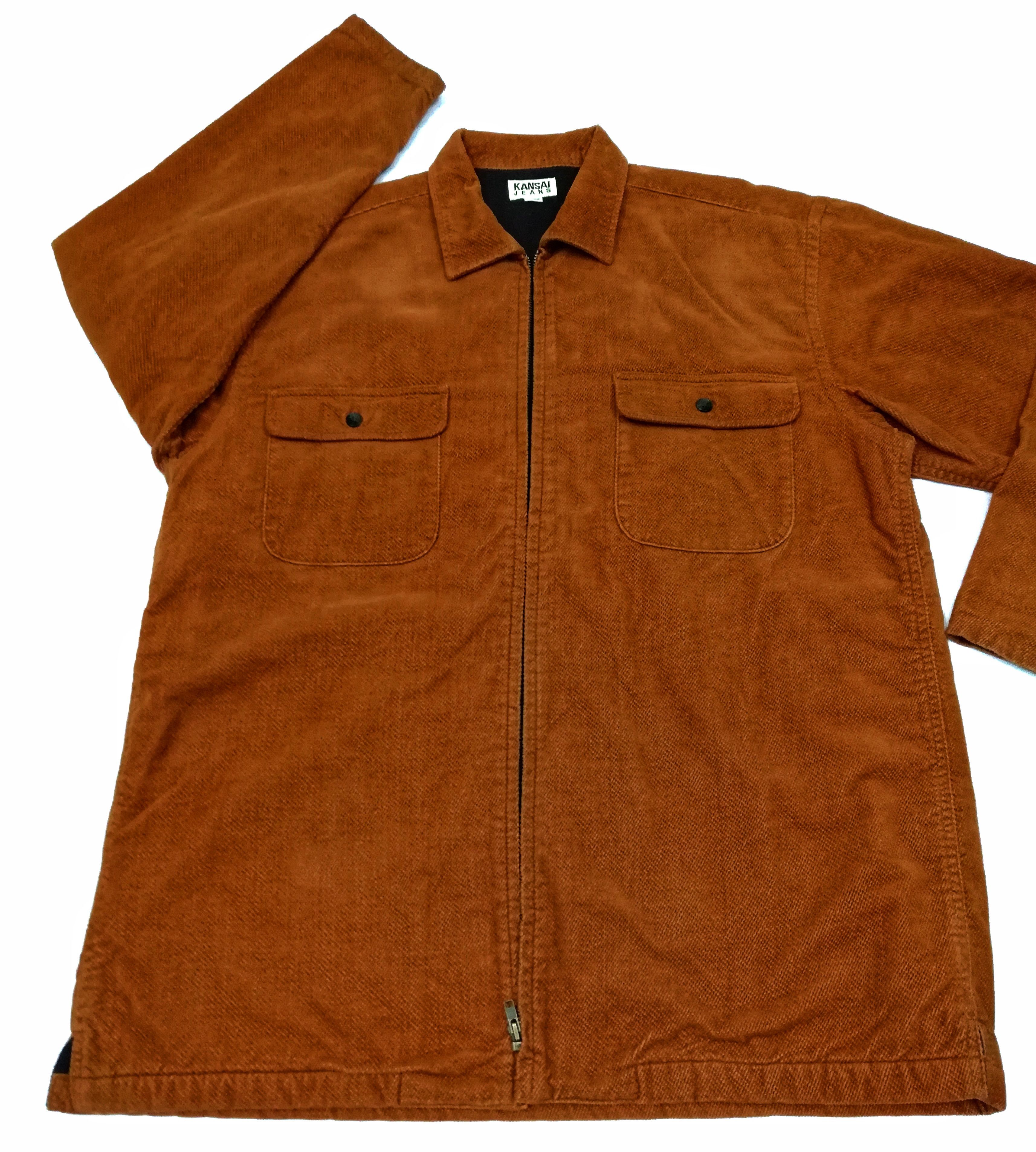 Kansai Yamamoto 🔥SUMMER SALE 🏖 Kansai Jeans Orange Worker Zipper Jacket Size US M / EU 48-50 / 2 - 5 Thumbnail