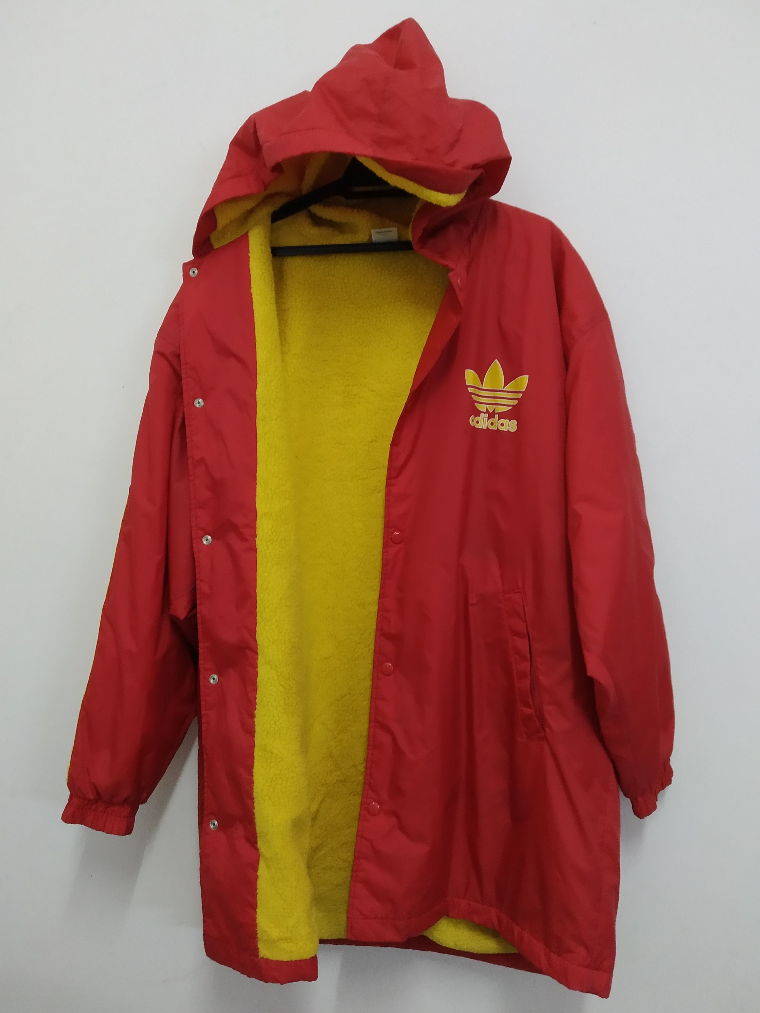 Adidas × Vintage Biglogo Adidas Vintage Hoodie Size US L / EU 52-54 / 3 - 3 Thumbnail