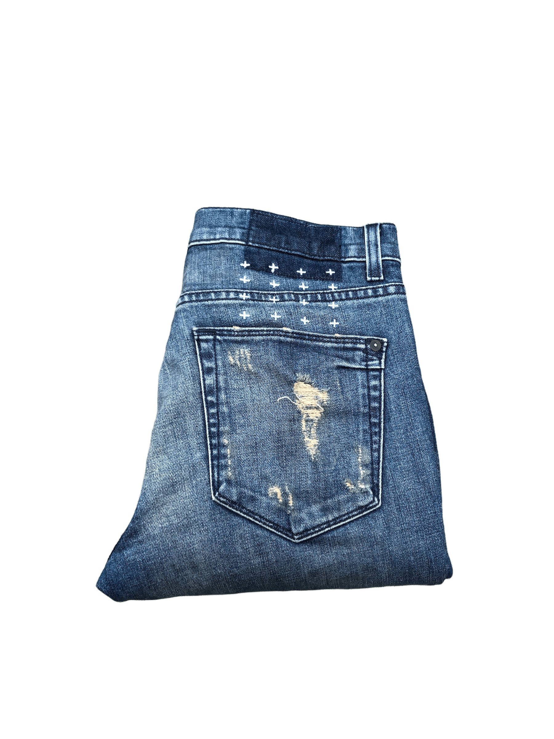 RARE Ksubi Jeans Size 30 Van Winkle Torn Denim