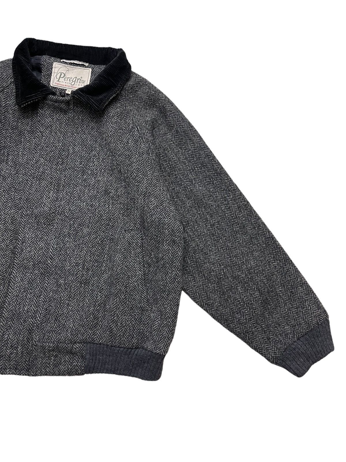 Harris Tweed Peregrine X HarrisTweed Herringbone Blouson Jacket Size US M / EU 48-50 / 2 - 8 Thumbnail