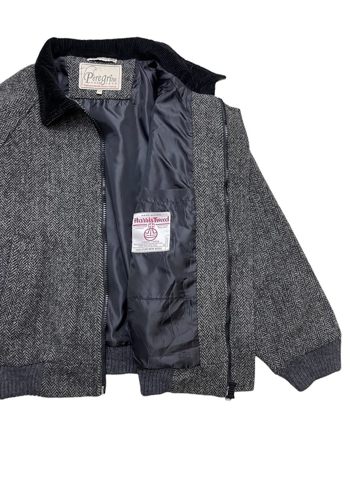 Harris Tweed Peregrine X HarrisTweed Herringbone Blouson Jacket Size US M / EU 48-50 / 2 - 5 Thumbnail
