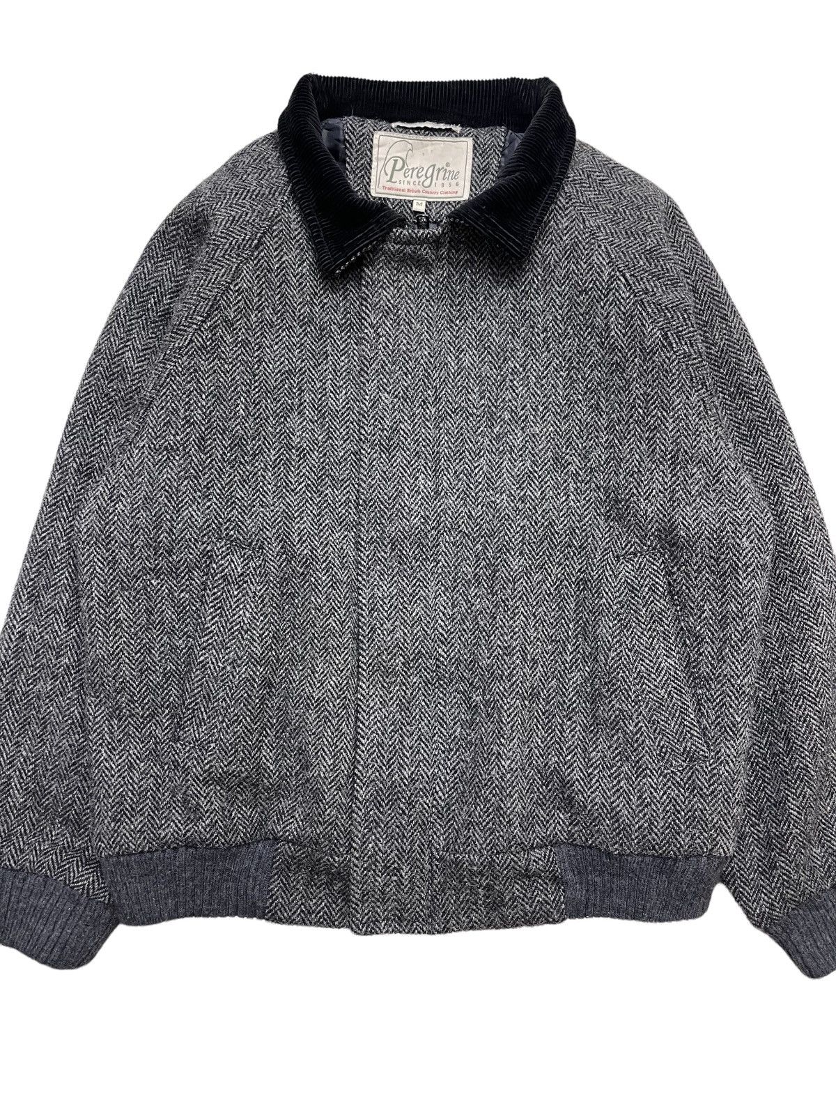 Harris Tweed Peregrine X HarrisTweed Herringbone Blouson Jacket Size US M / EU 48-50 / 2 - 6 Thumbnail