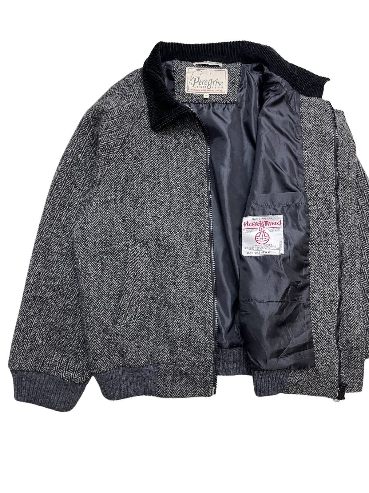 Harris Tweed Peregrine X HarrisTweed Herringbone Blouson Jacket Size US M / EU 48-50 / 2 - 3 Thumbnail
