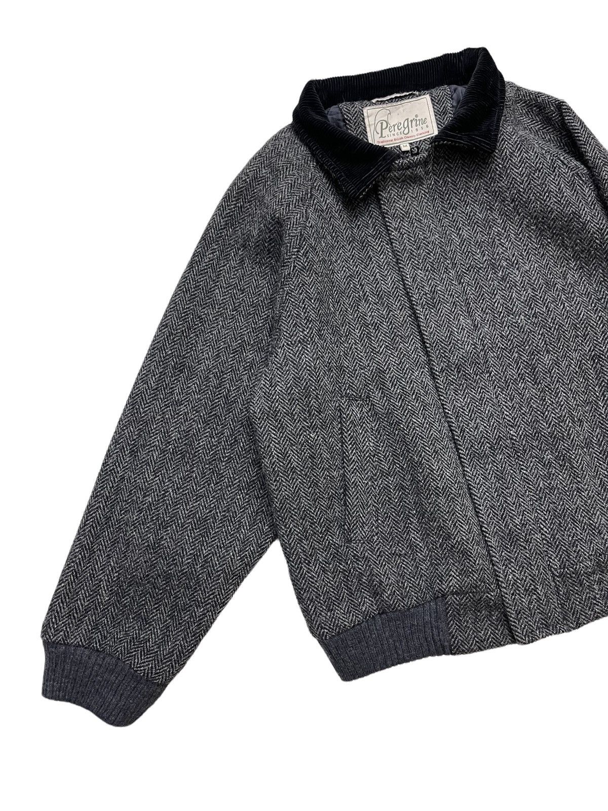 Harris Tweed Peregrine X HarrisTweed Herringbone Blouson Jacket Size US M / EU 48-50 / 2 - 7 Thumbnail