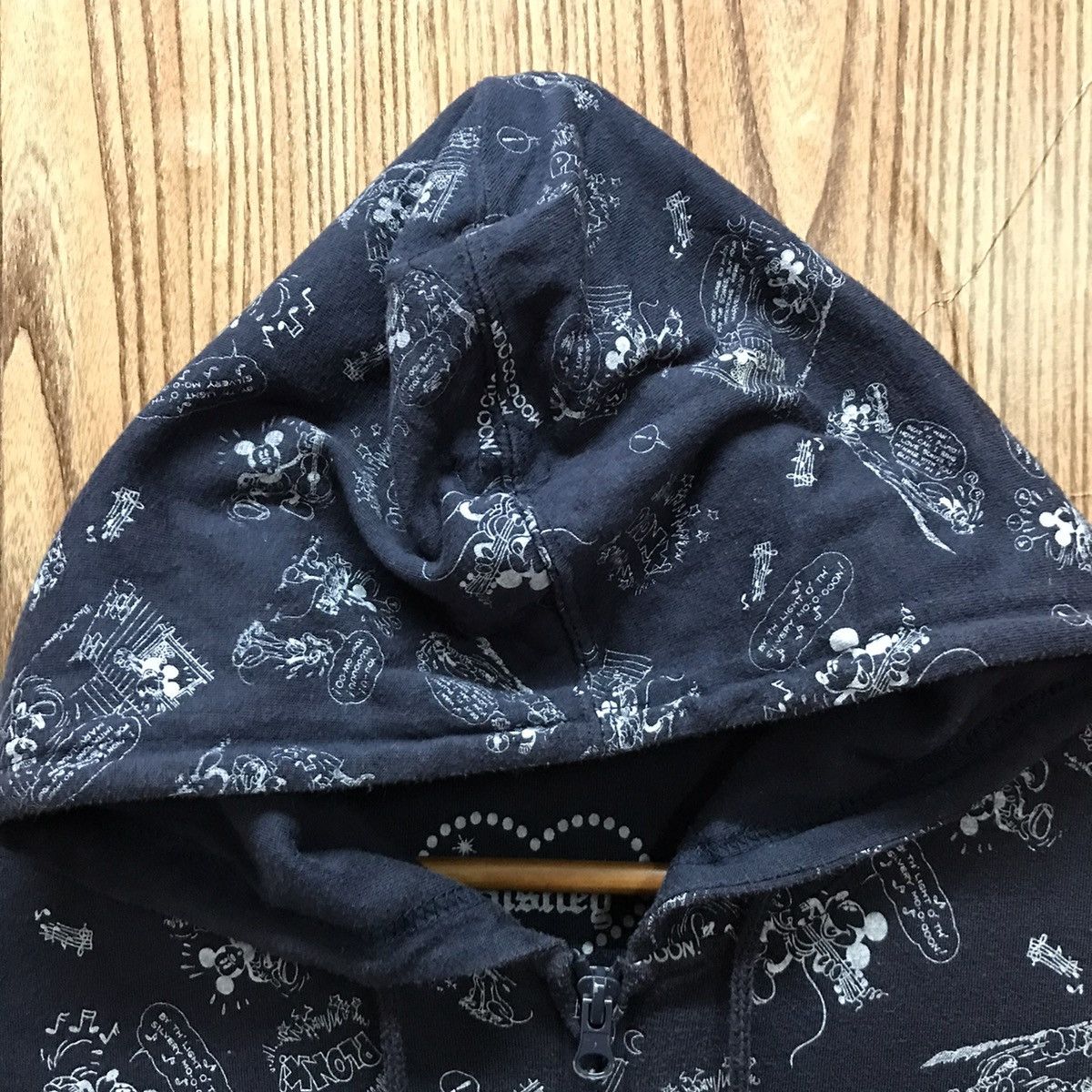 Disney × Mickey Mouse × Vintage Vintage Disney Full Print Hoodie Mickey Minnie Cartoon Size S / US 4 / IT 40 - 4 Thumbnail
