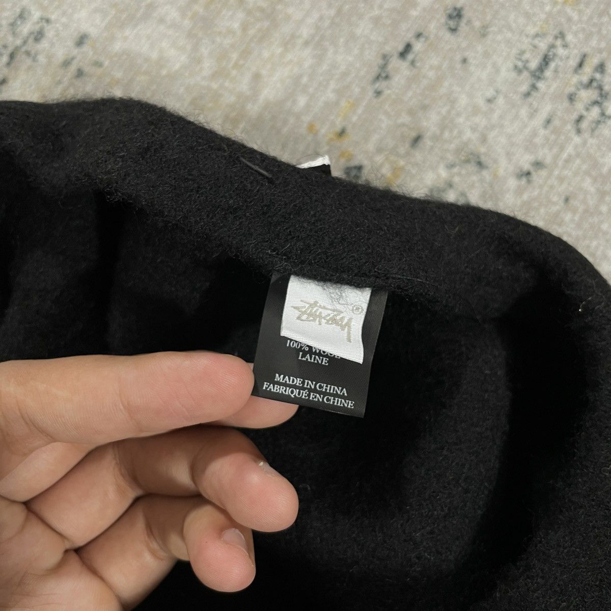 Stussy × Vintage Stussy Arren Felt Beret Black - M/L Size ONE SIZE - 5 Thumbnail