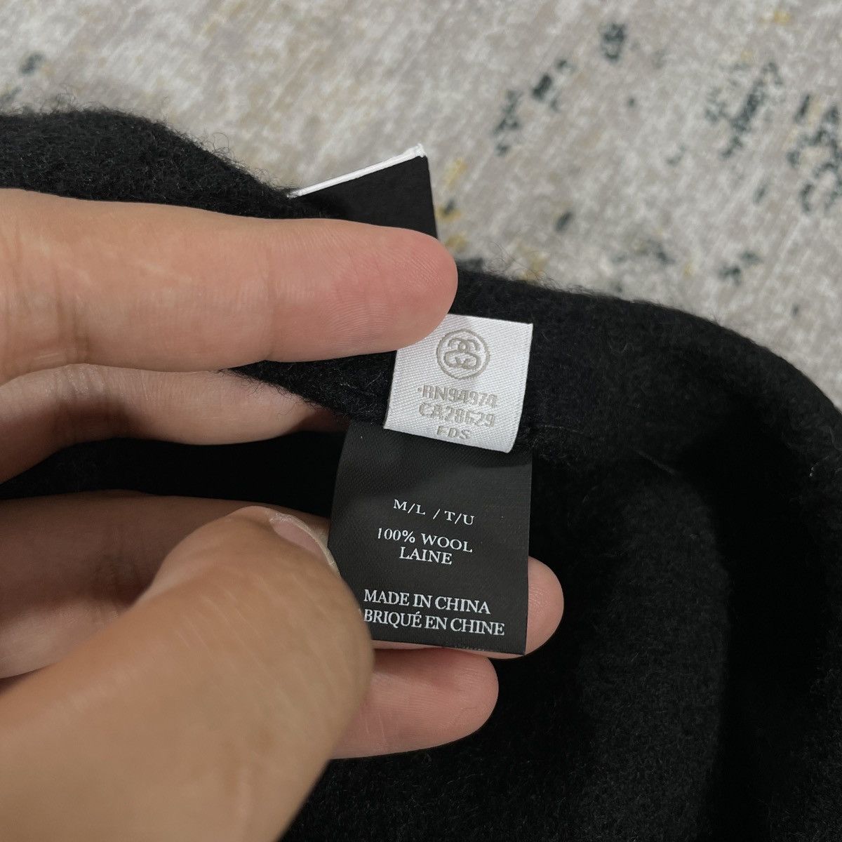 Stussy × Vintage Stussy Arren Felt Beret Black - M/L Size ONE SIZE - 6 Thumbnail