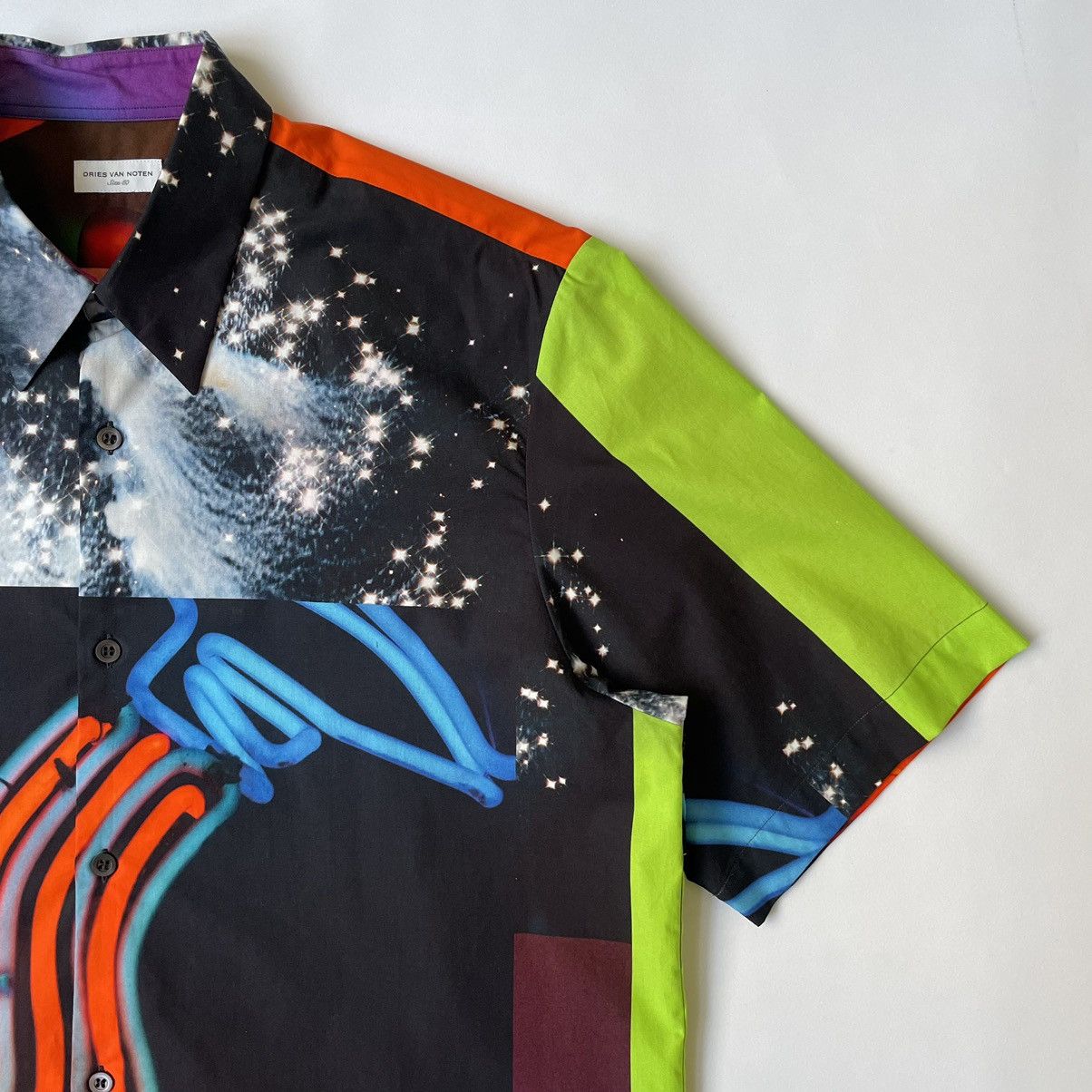 Dries Van Noten S/S 20 Yoshirotten Collage Print Shirt Size US M / EU 48-50 / 2 - 6 Thumbnail