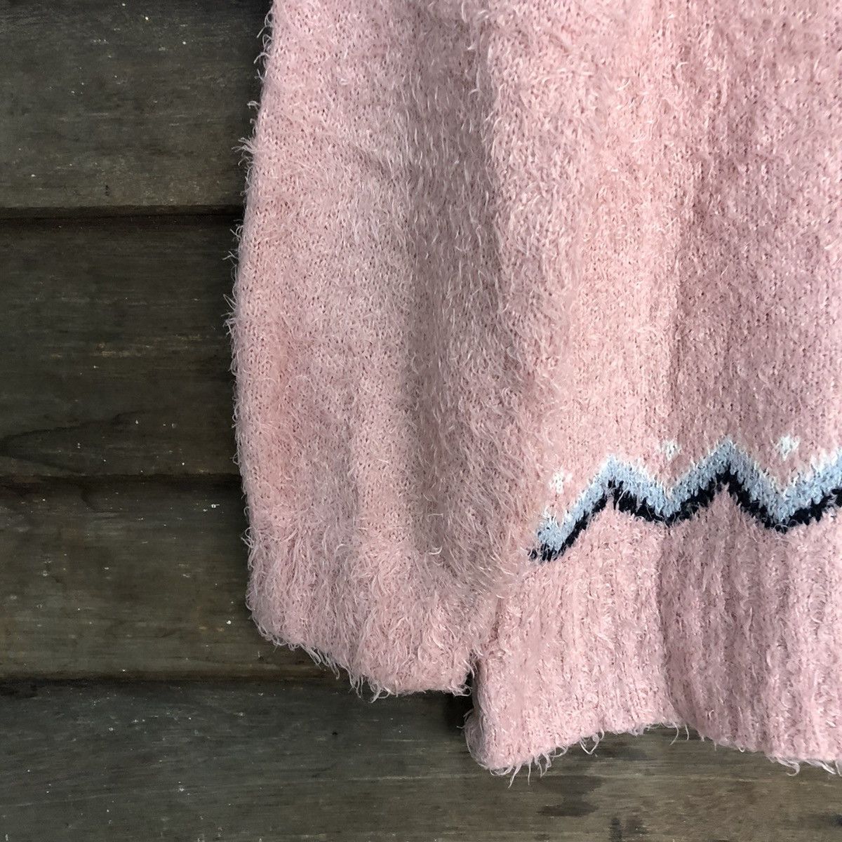 Homespun Knitwear × Hypebeast × Japanese Brand Cecil Mcbee Pink Shag Shaggy Fur Mohair Knitwear #7217 Size M / US 6-8 / IT 42-44 - 11 Thumbnail