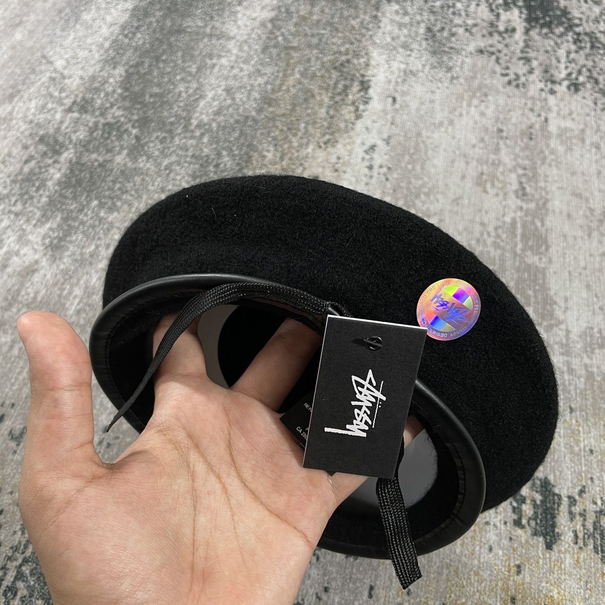 Stussy Stussy Beret Hat Black - " Military " Size ONE SIZE - 3 Thumbnail
