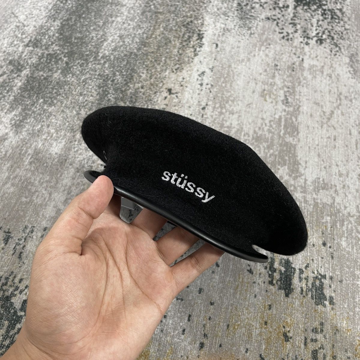 Stussy Stussy Beret Hat Black - " Military " Size ONE SIZE - 1 Thumbnail
