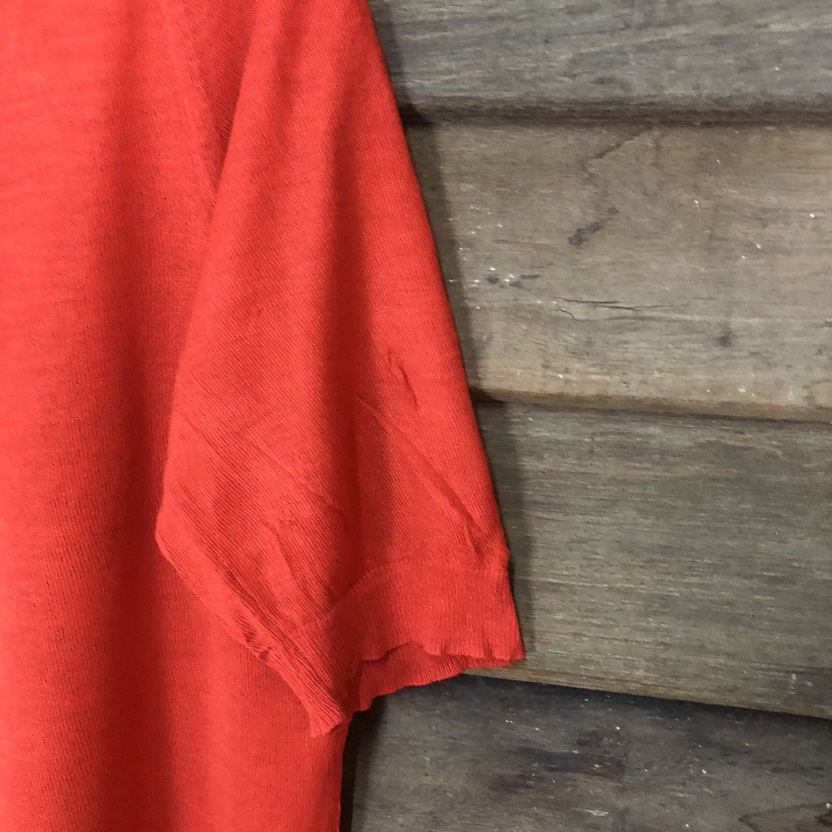 Japanese Brand Uniqlo Fine Gauge Knit Red Patterned Cardigan #7220 Size L / US 10 / IT 46 - 11 Thumbnail