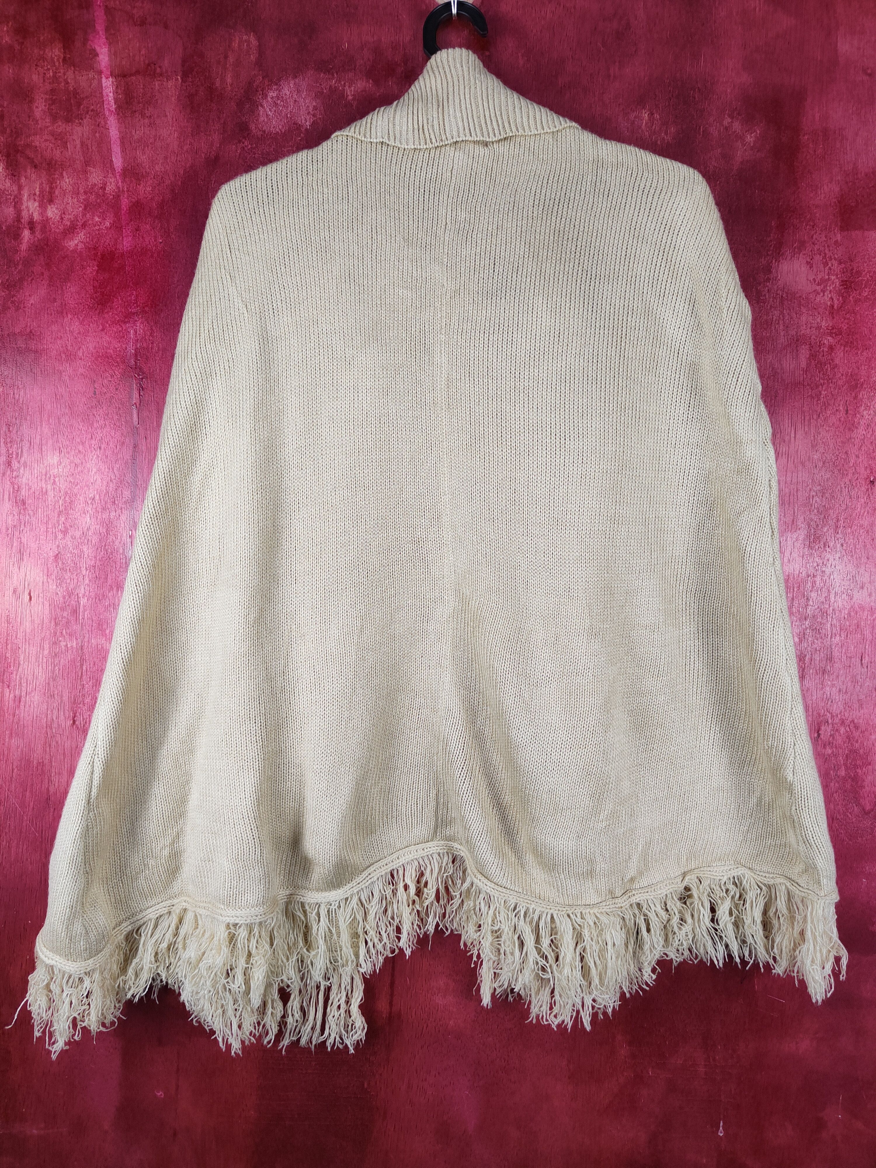 Homespun Knitwear × Japanese Brand I's Ū Gold Knitwear Capes #S1040 Size US L / EU 52-54 / 3 - 7 Thumbnail