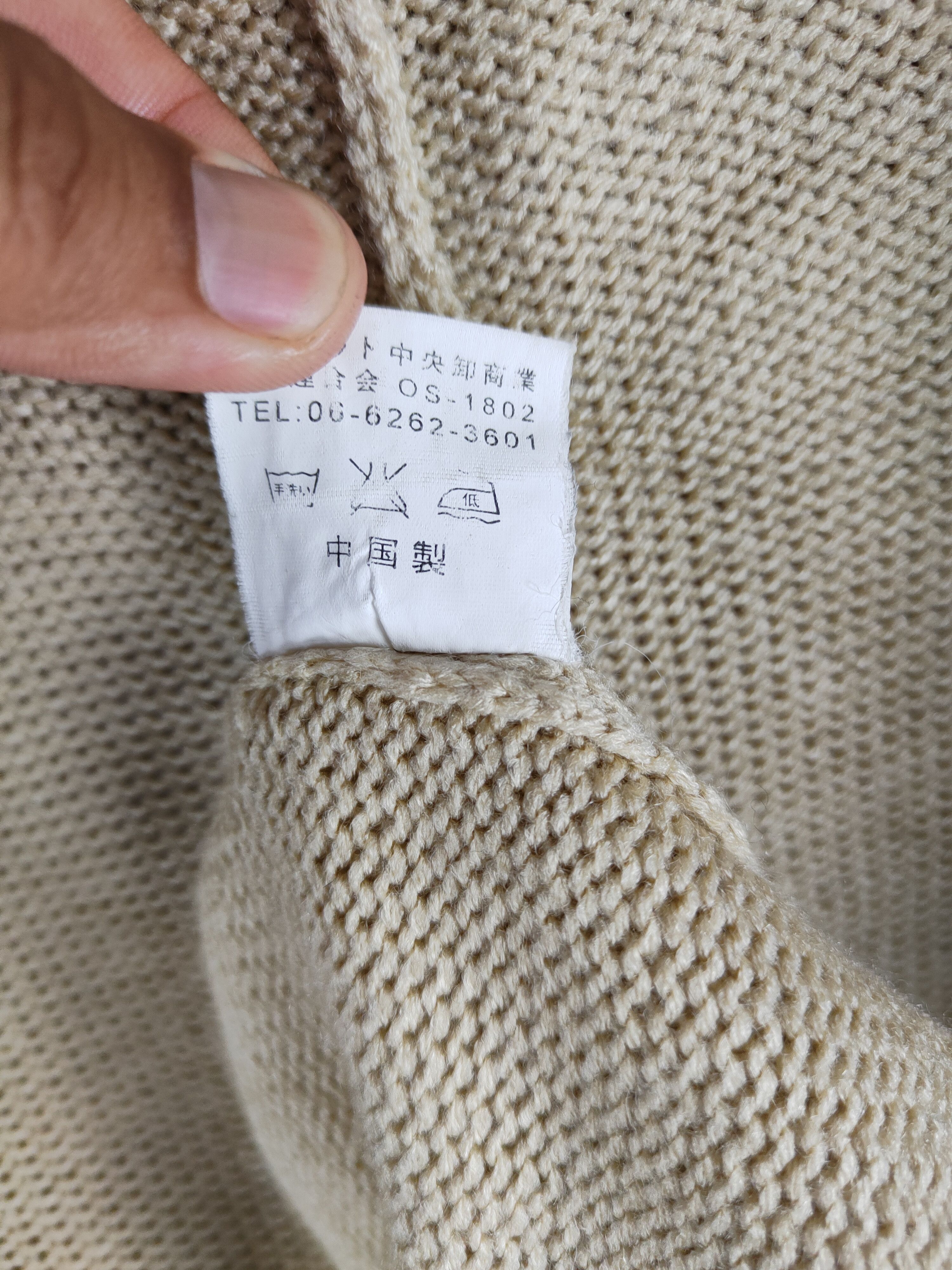 Homespun Knitwear × Japanese Brand I's Ū Gold Knitwear Capes #S1040 Size US L / EU 52-54 / 3 - 11 Thumbnail