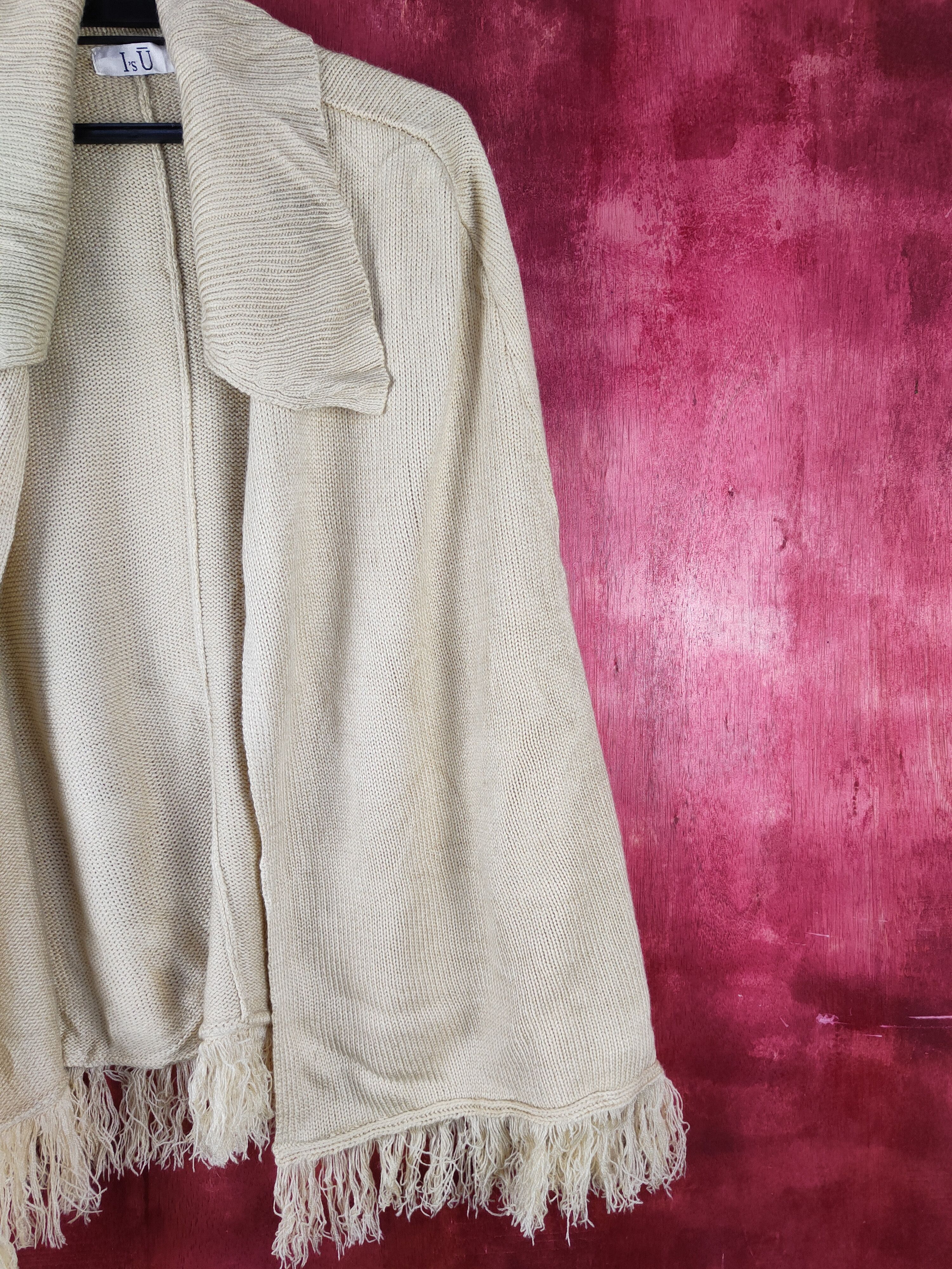 Homespun Knitwear × Japanese Brand I's Ū Gold Knitwear Capes #S1040 Size US L / EU 52-54 / 3 - 5 Thumbnail