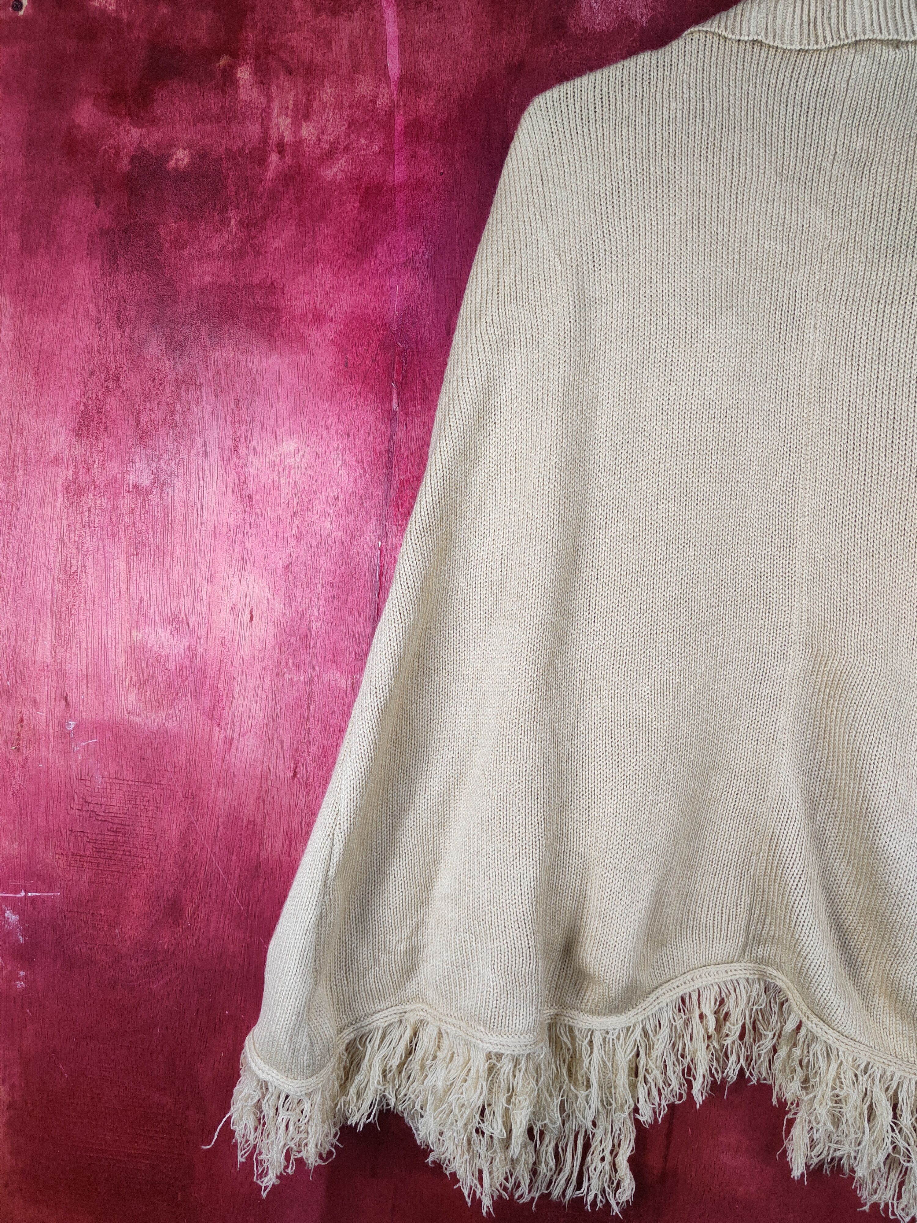 Homespun Knitwear × Japanese Brand I's Ū Gold Knitwear Capes #S1040 Size US L / EU 52-54 / 3 - 8 Thumbnail