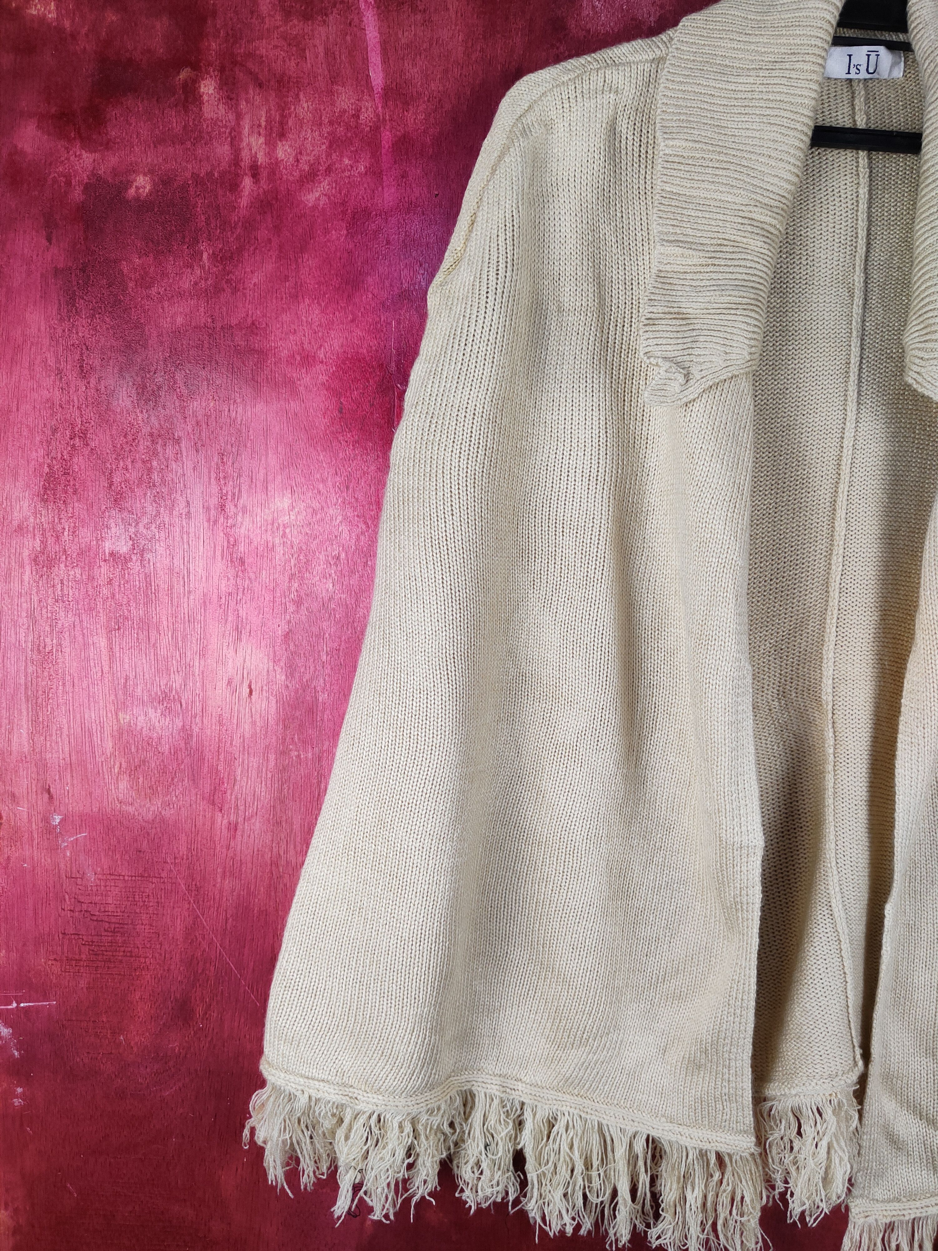 Homespun Knitwear × Japanese Brand I's Ū Gold Knitwear Capes #S1040 Size US L / EU 52-54 / 3 - 3 Thumbnail