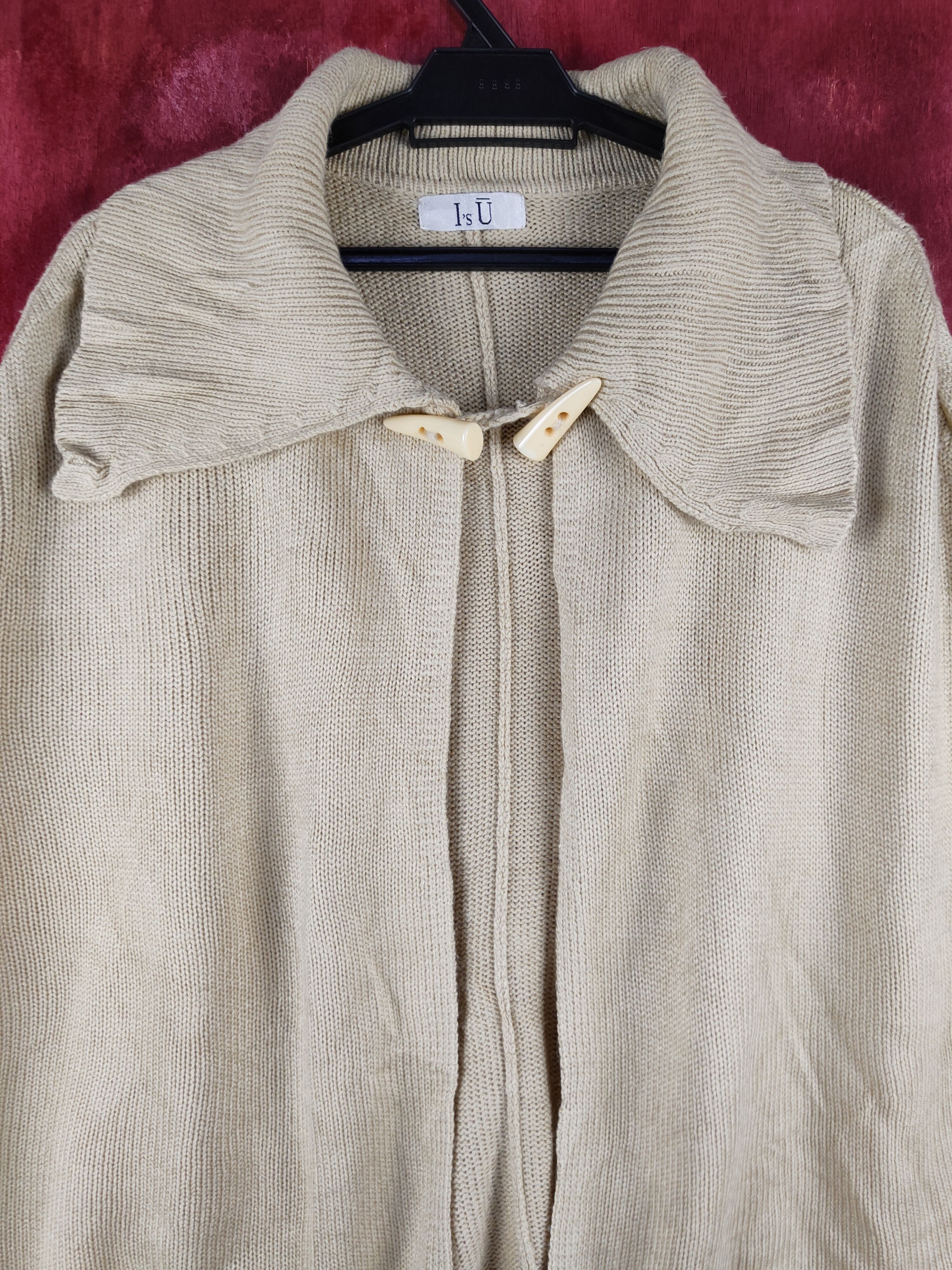 Homespun Knitwear × Japanese Brand I's Ū Gold Knitwear Capes #S1040 Size US L / EU 52-54 / 3 - 2 Thumbnail