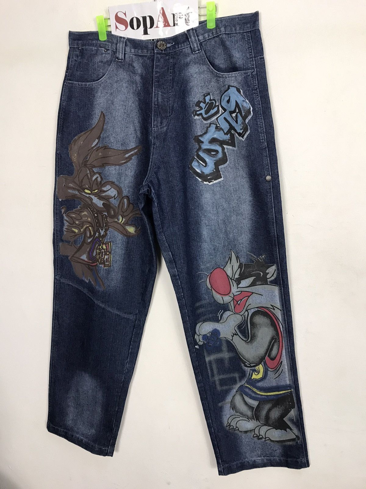 Japanese Brand Lot 29 Printing Bugs Bunny Jeans Style Size US 38 / EU 54 - 4 Thumbnail