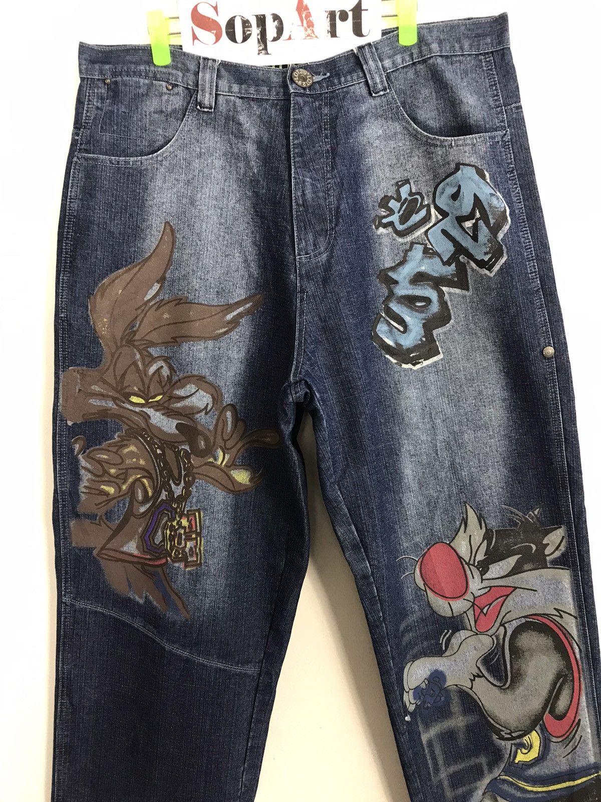 Japanese Brand Lot 29 Printing Bugs Bunny Jeans Style Size US 38 / EU 54 - 3 Thumbnail