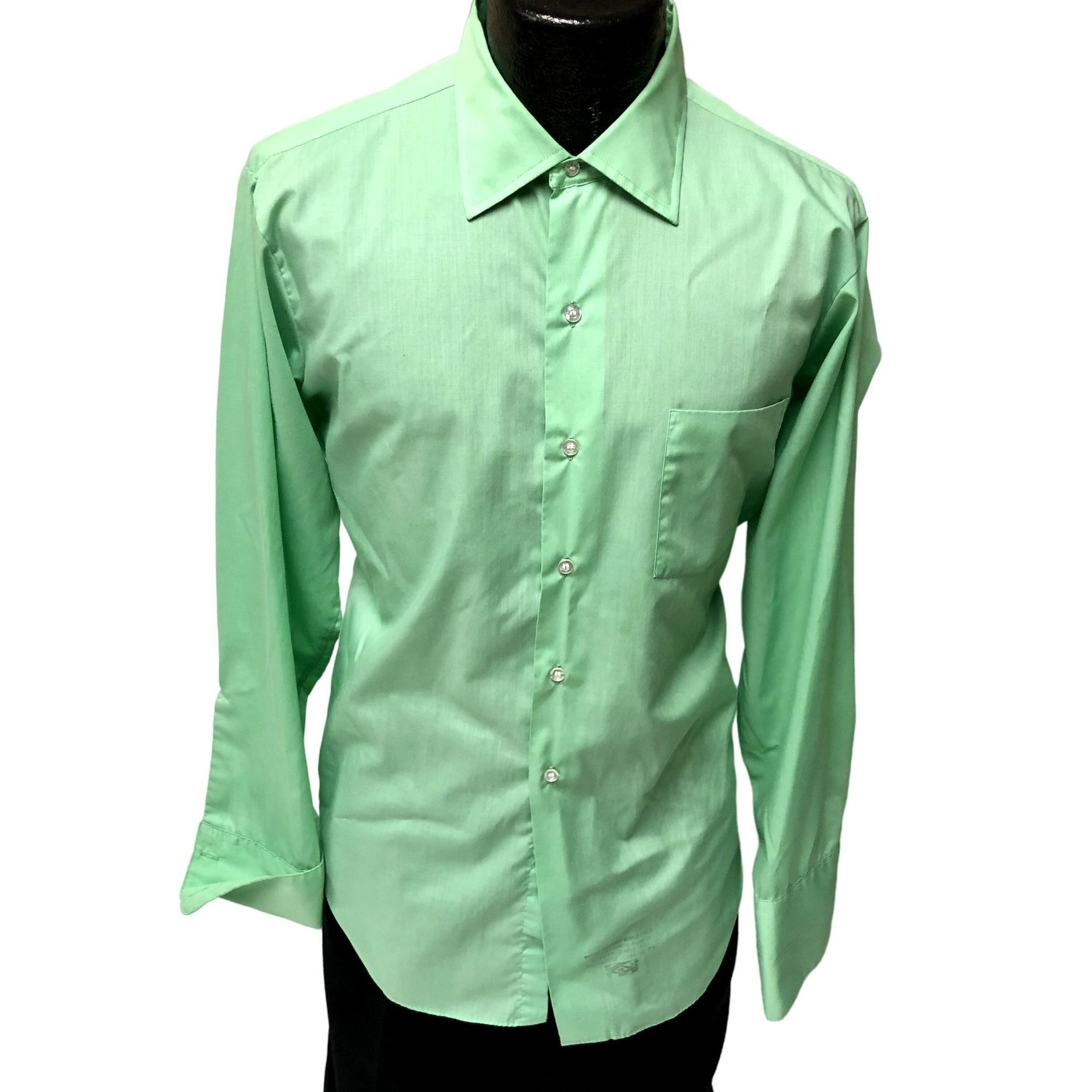 60's Arrow Broadcloth MoD SANFORIZED FRENCH CUFF Dress Shirt