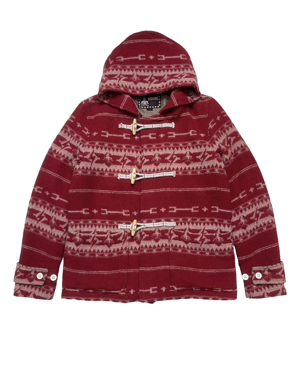 Hysteric Glamour RARE❗️Hysteric Glamour Aztec Duffle Coat Jacket Size US S / EU 44-46 / 1 - 1 Thumbnail