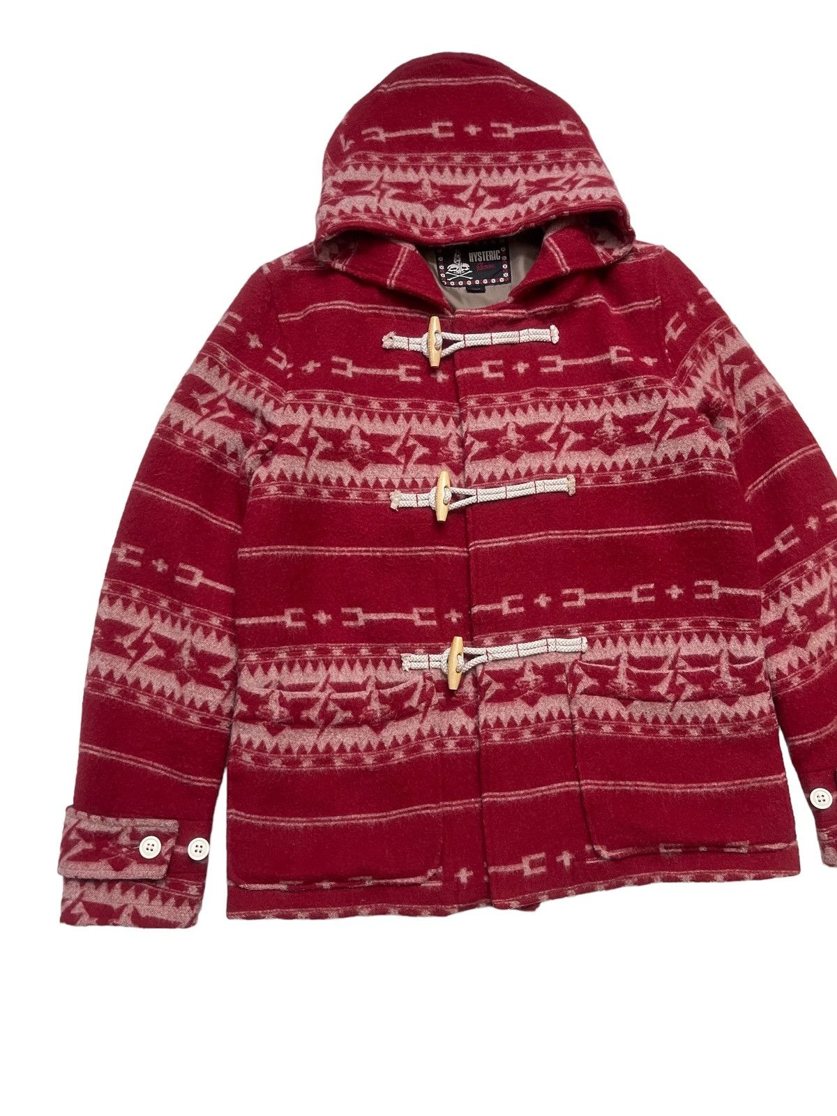 Hysteric Glamour RARE❗️Hysteric Glamour Aztec Duffle Coat Jacket Size US S / EU 44-46 / 1 - 4 Thumbnail