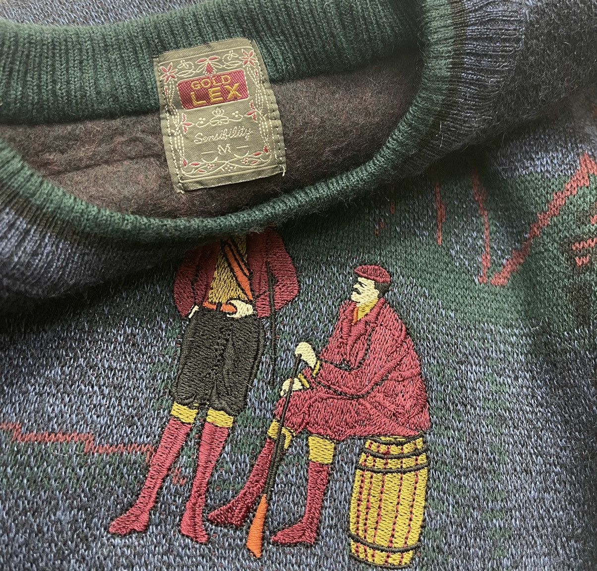 Japanese Brand Vintage 80s Fullprint Jumper Shirt Size US M / EU 48-50 / 2 - 12 Thumbnail